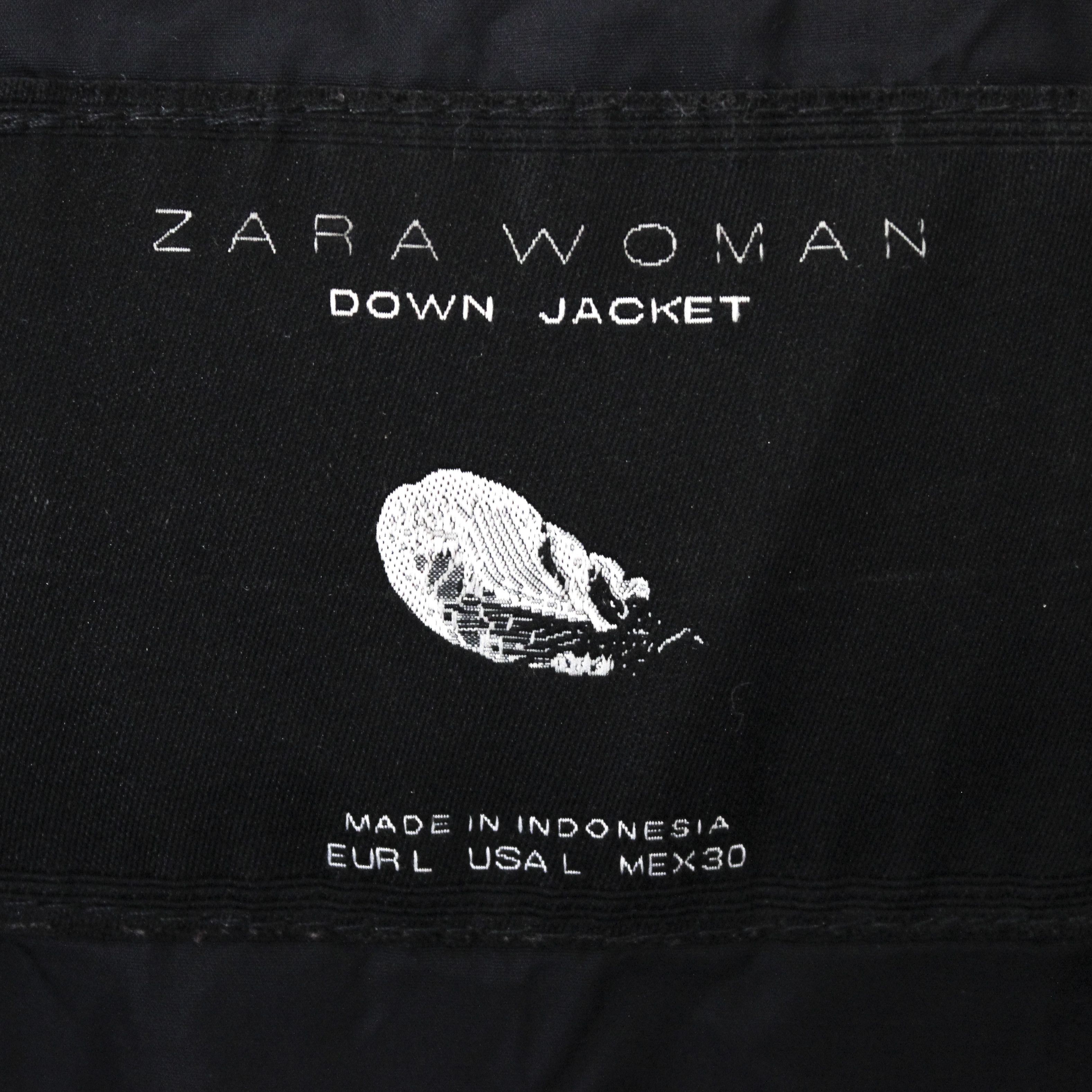 Zara Down Puffer Jacket Padded High Neck Coat Winter Warm Zip Top Size L / US 10 / IT 46 - 4 Thumbnail
