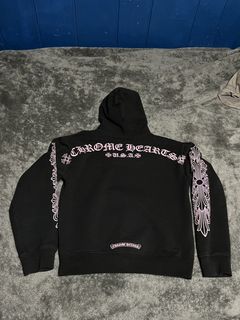 Chrome Hearts Pink/Black WWW.CHROMEHEARTS.COM HOODIE