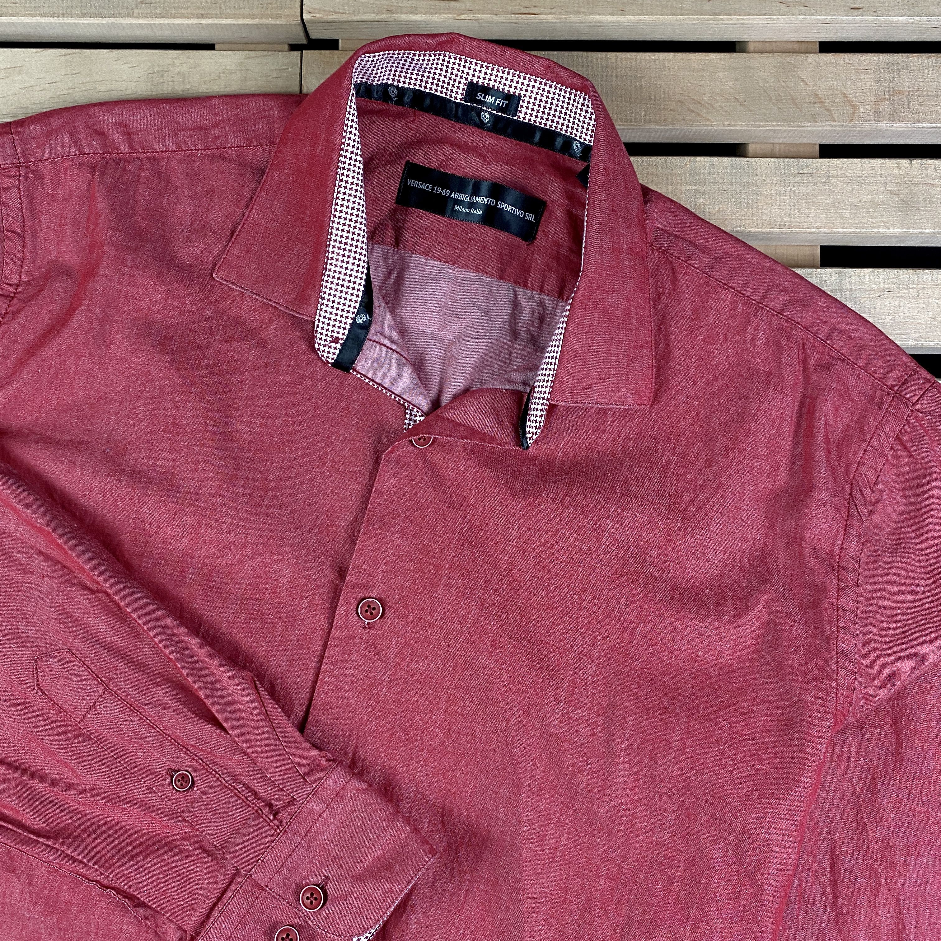 Versace Mens Shirt Long Sleeve Versace Size L Size US L / EU 52-54 / 3 - 2 Thumbnail