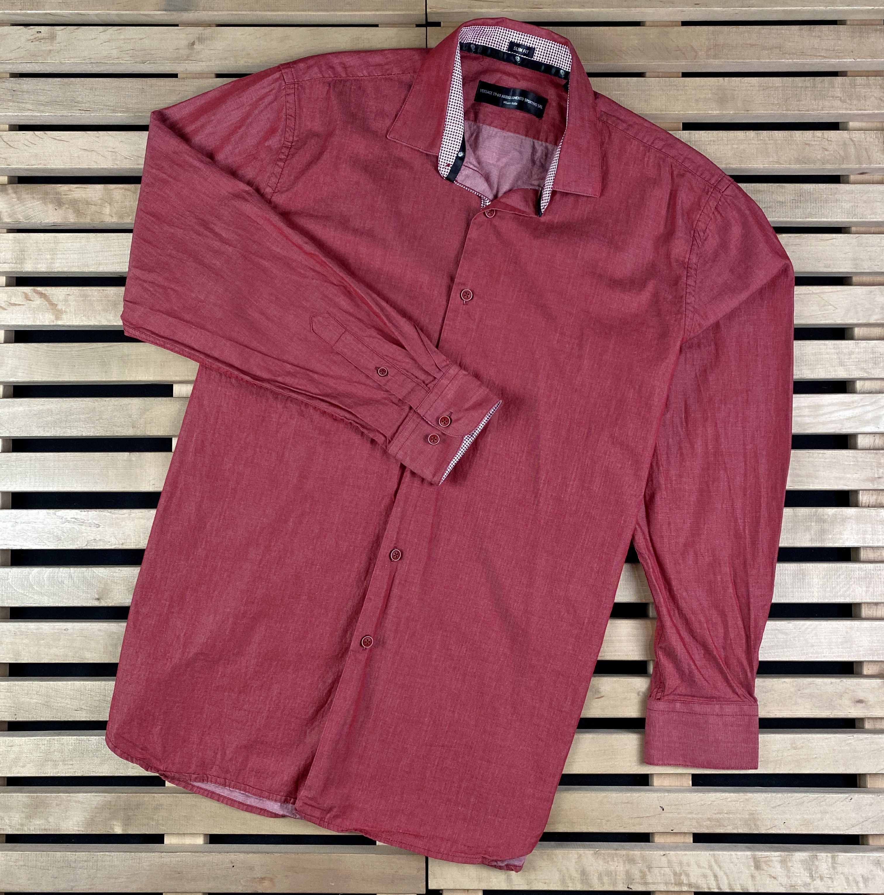 Versace Mens Shirt Long Sleeve Versace Size L Size US L / EU 52-54 / 3 - 1 Thumbnail
