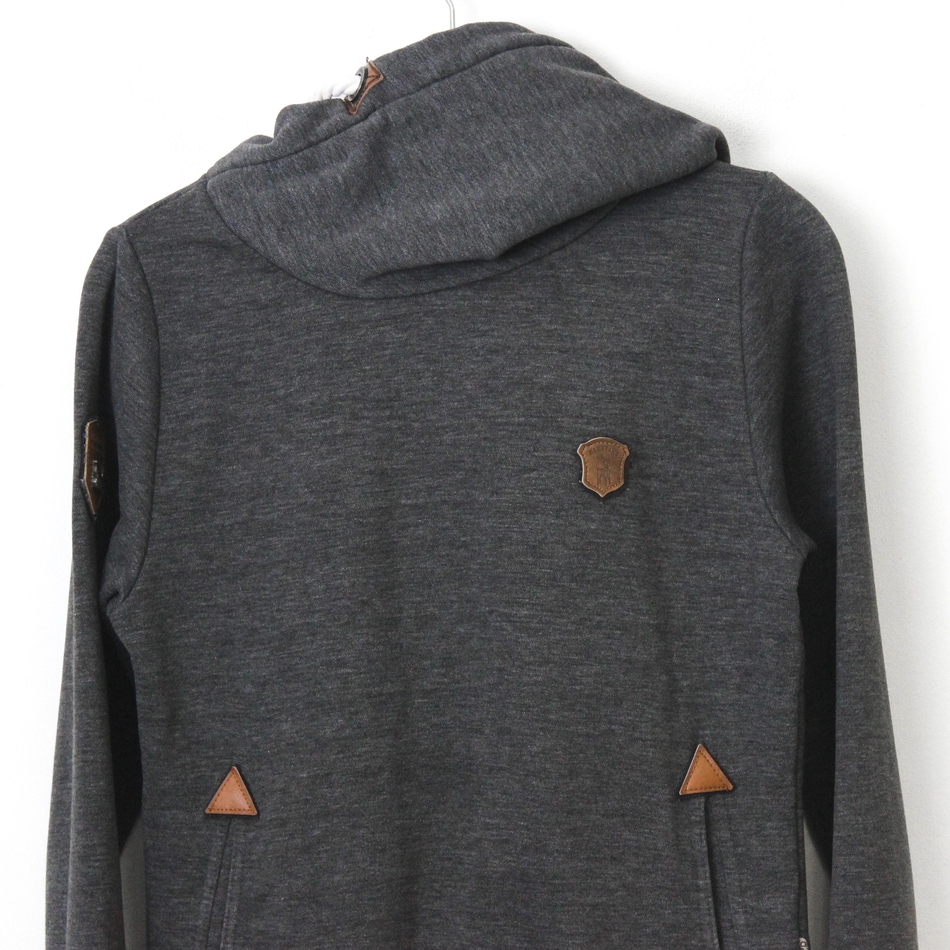 Naketano Pullover Hoodie Jumper Sweatshirt Sweater Grey Cotton Top Size XS / US 0-2 / IT 36-38 - 3 Thumbnail