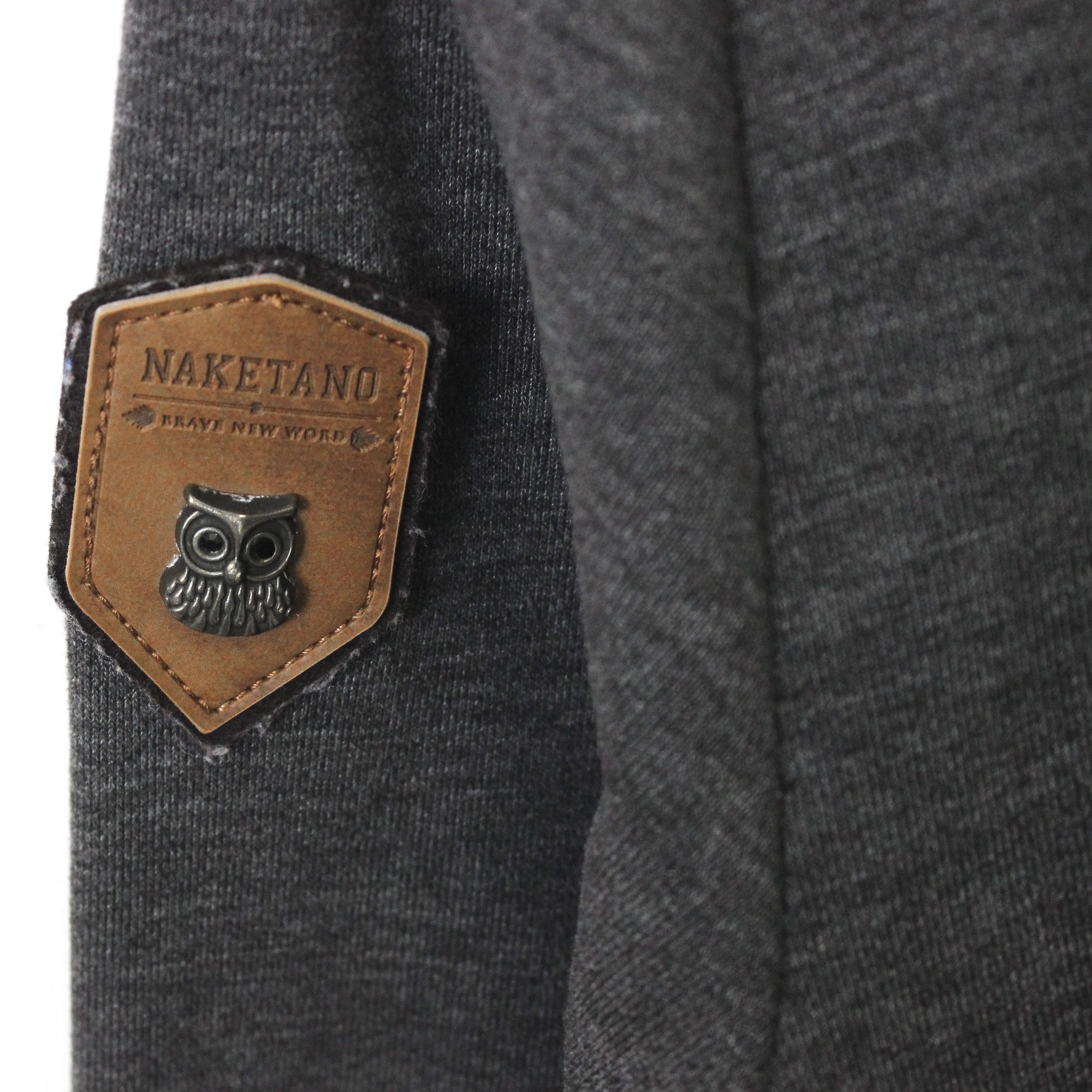 Naketano Pullover Hoodie Jumper Sweatshirt Sweater Grey Cotton Top Size XS / US 0-2 / IT 36-38 - 5 Thumbnail