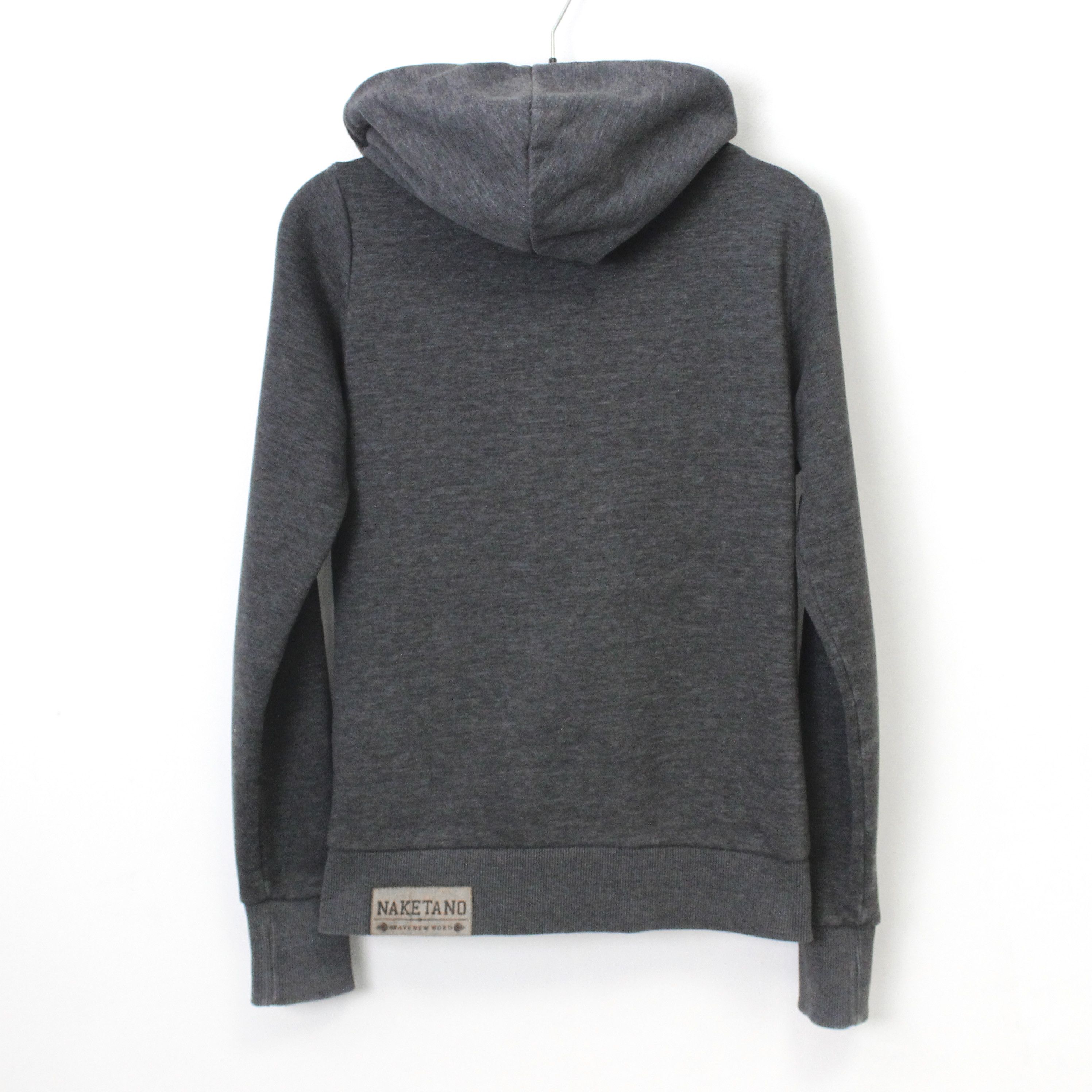 Naketano Pullover Hoodie Jumper Sweatshirt Sweater Grey Cotton Top Size XS / US 0-2 / IT 36-38 - 2 Thumbnail