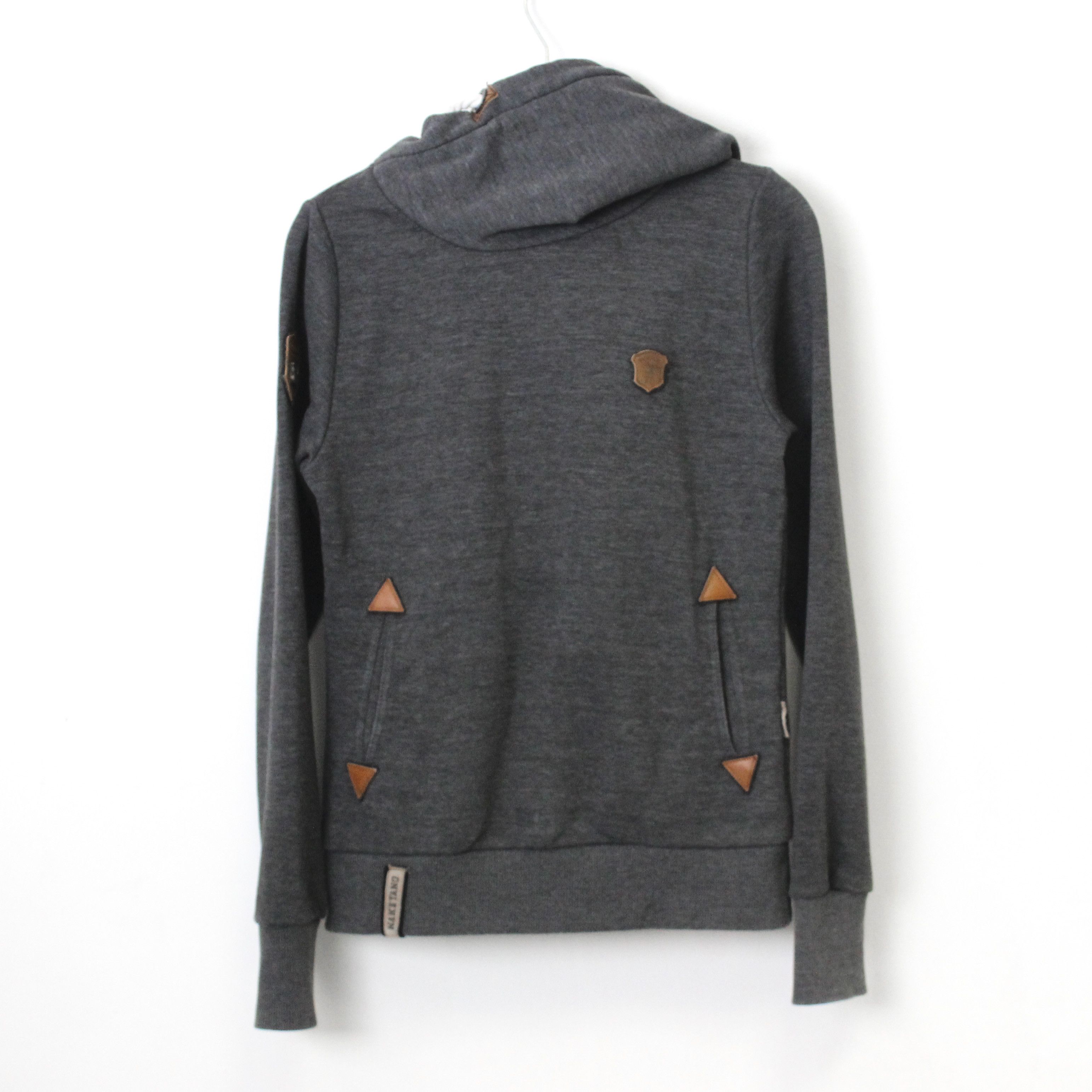 Naketano Pullover Hoodie Jumper Sweatshirt Sweater Grey Cotton Top Size XS / US 0-2 / IT 36-38 - 1 Thumbnail