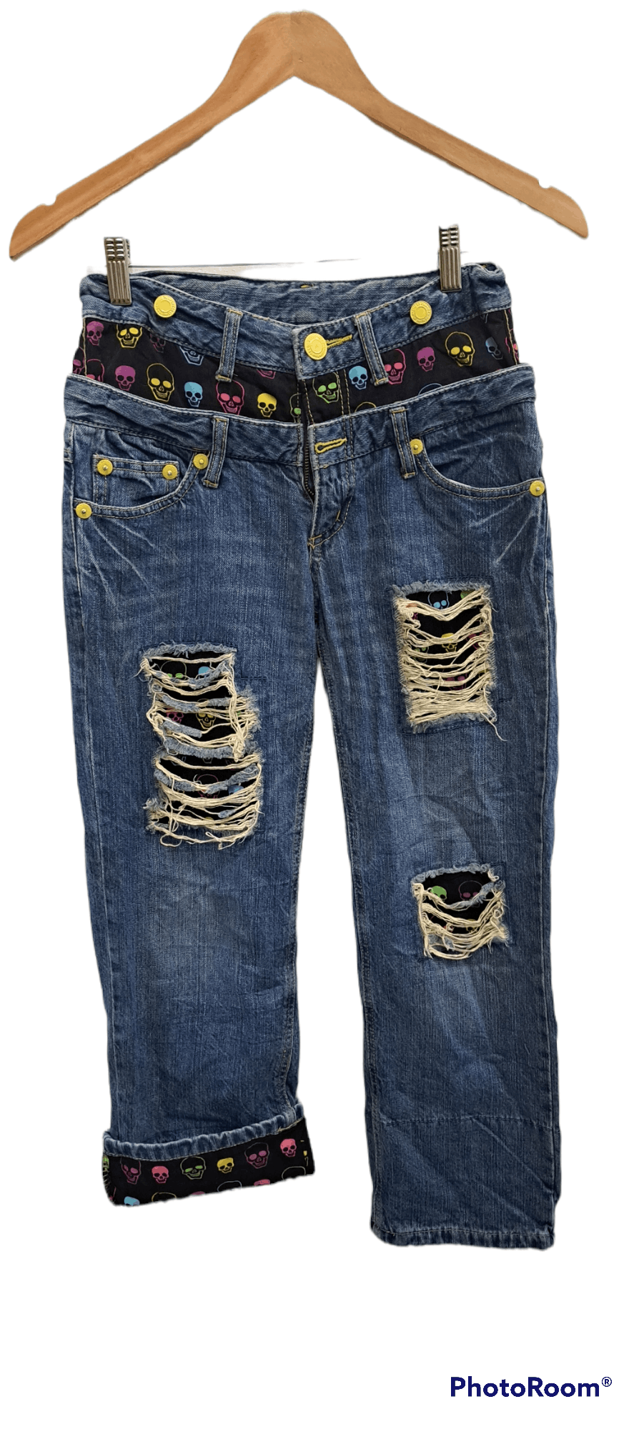 Other DOUBLE WAIST DENIM custom design Skull Size US 26 / EU 42 - 1 Thumbnail