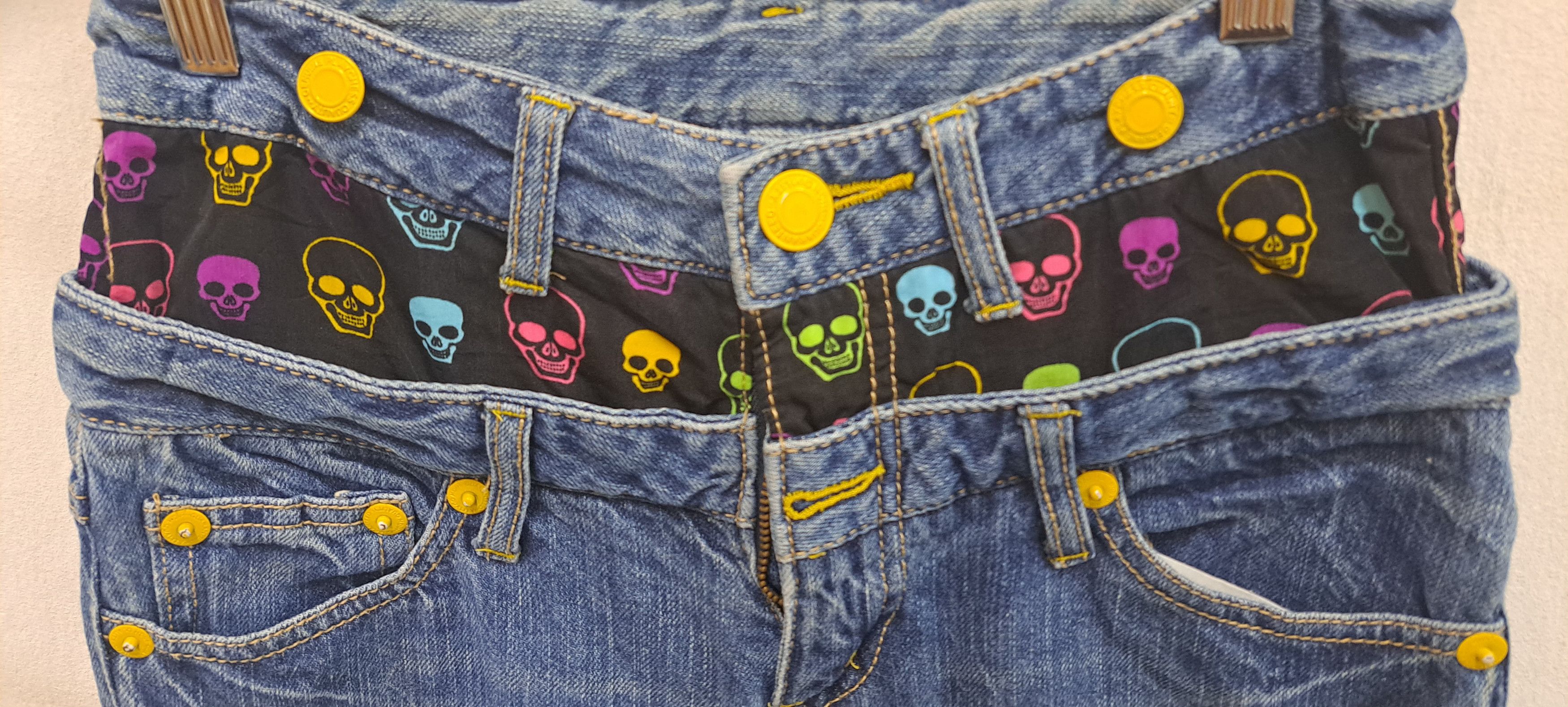 Other DOUBLE WAIST DENIM custom design Skull Size US 26 / EU 42 - 3 Thumbnail