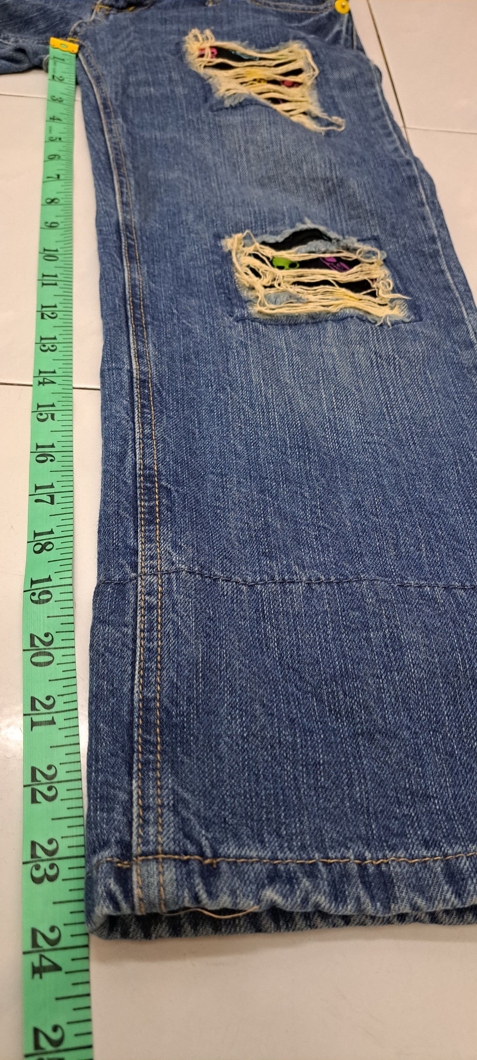 Other DOUBLE WAIST DENIM custom design Skull Size US 26 / EU 42 - 21 Thumbnail