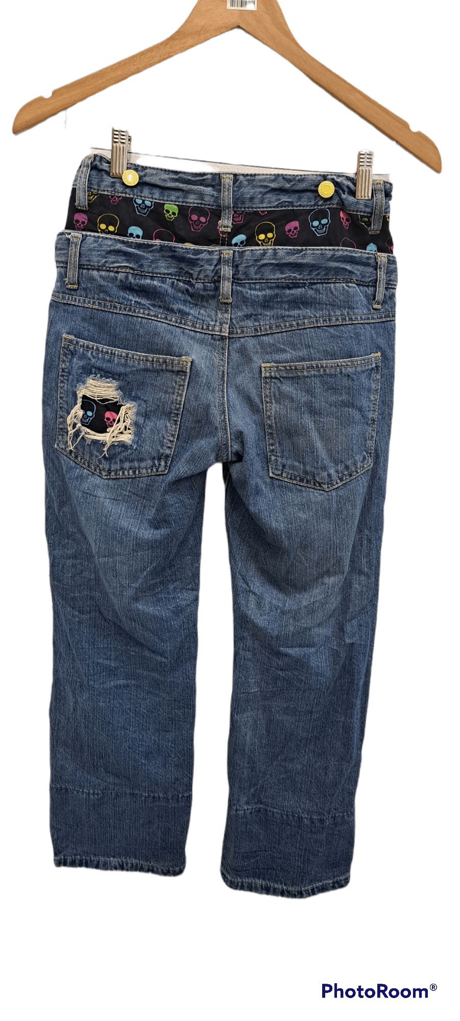 Other DOUBLE WAIST DENIM custom design Skull Size US 26 / EU 42 - 2 Thumbnail