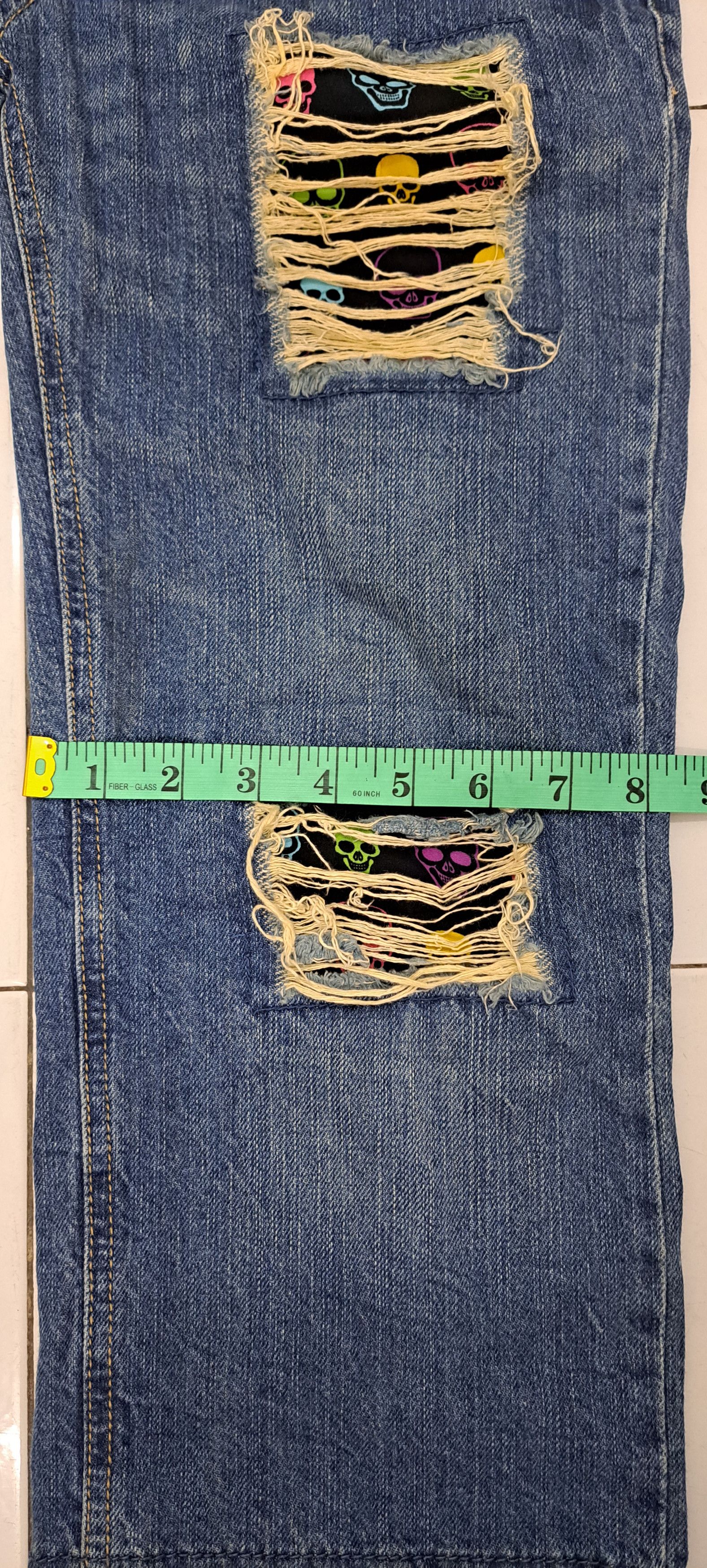 Other DOUBLE WAIST DENIM custom design Skull Size US 26 / EU 42 - 20 Thumbnail