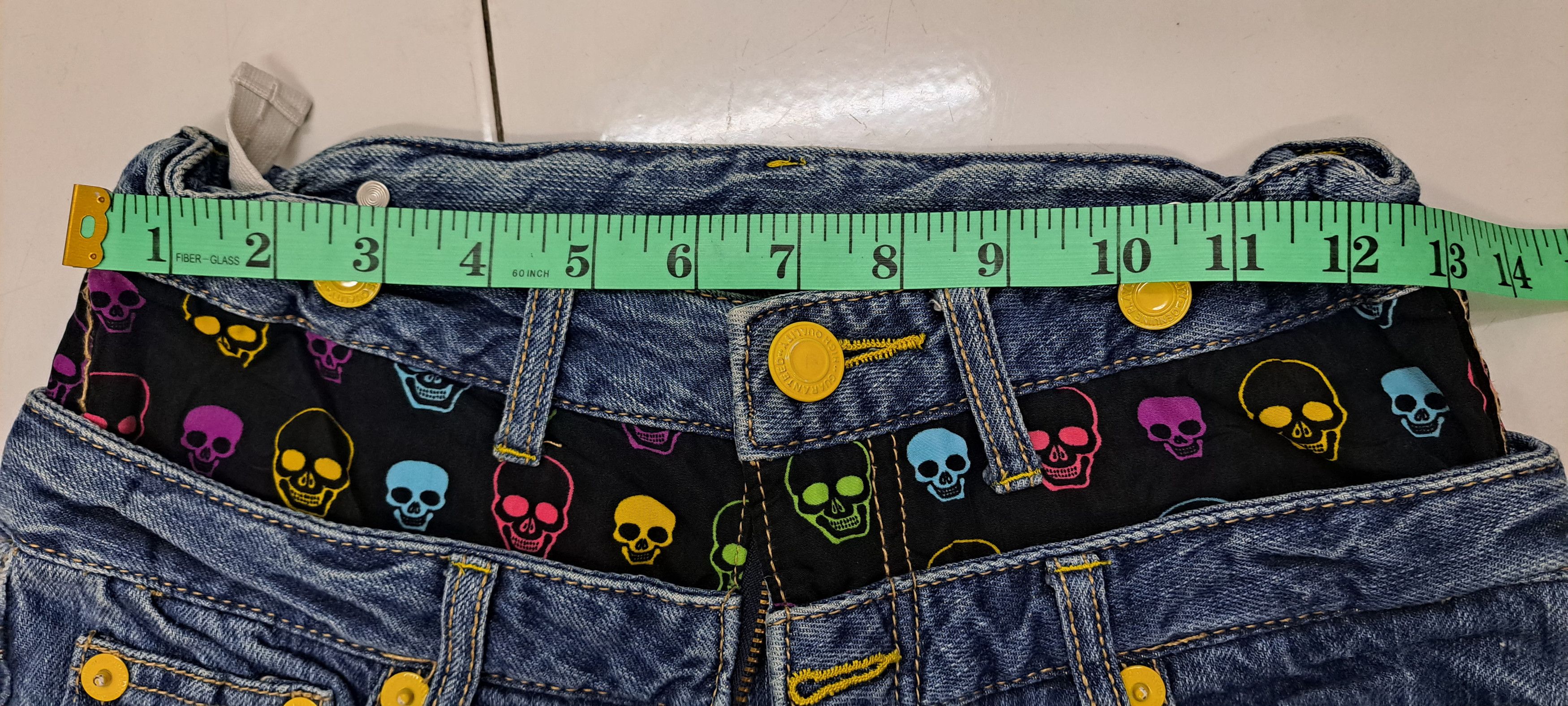 Other DOUBLE WAIST DENIM custom design Skull Size US 26 / EU 42 - 17 Thumbnail