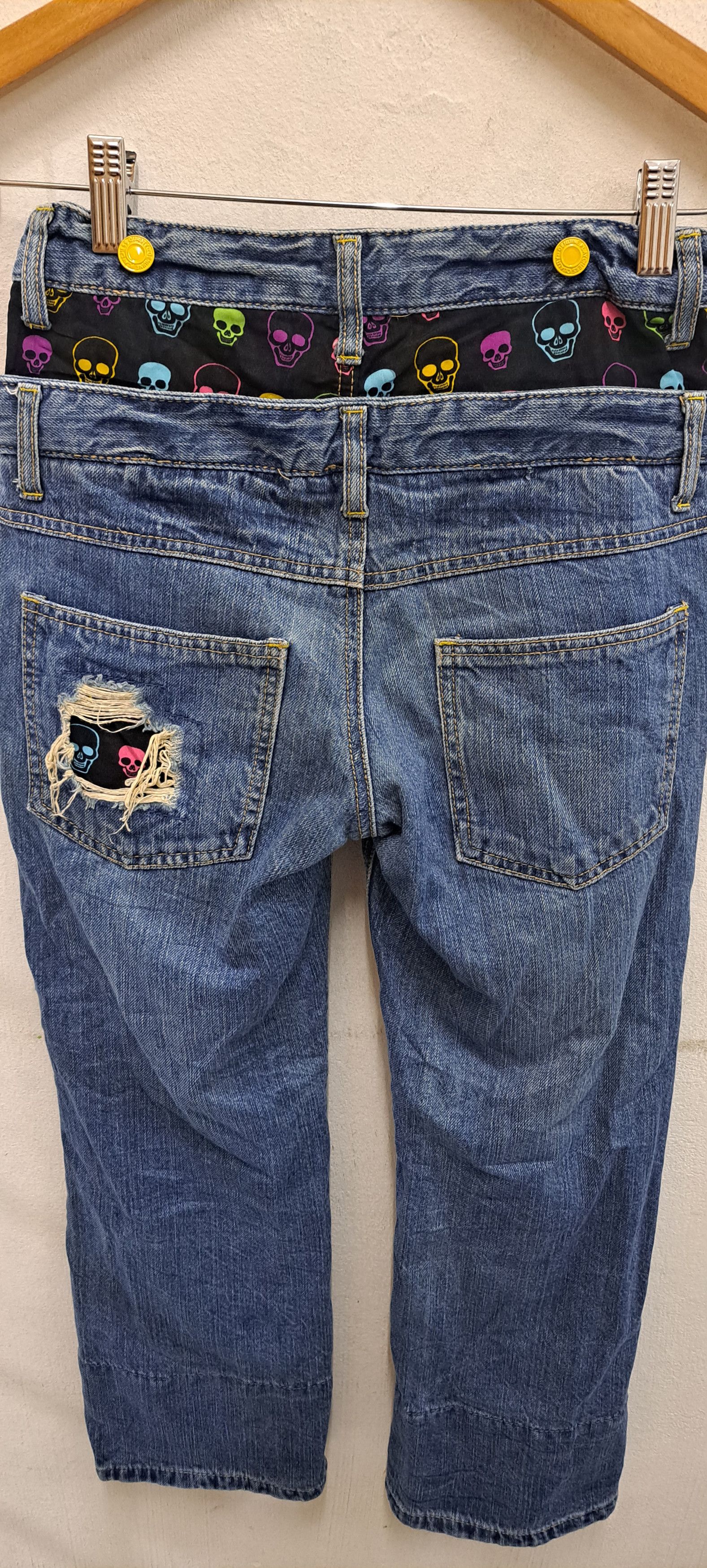 Other DOUBLE WAIST DENIM custom design Skull Size US 26 / EU 42 - 13 Thumbnail