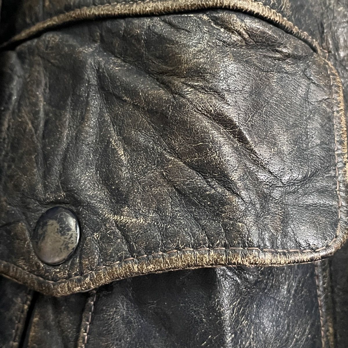 Freewheelers × Genuine Leather × Vintage Pilot 1950s Horsehide Vintage Blue Jacket Freewheelers Size US L / EU 52-54 / 3 - 15 Thumbnail
