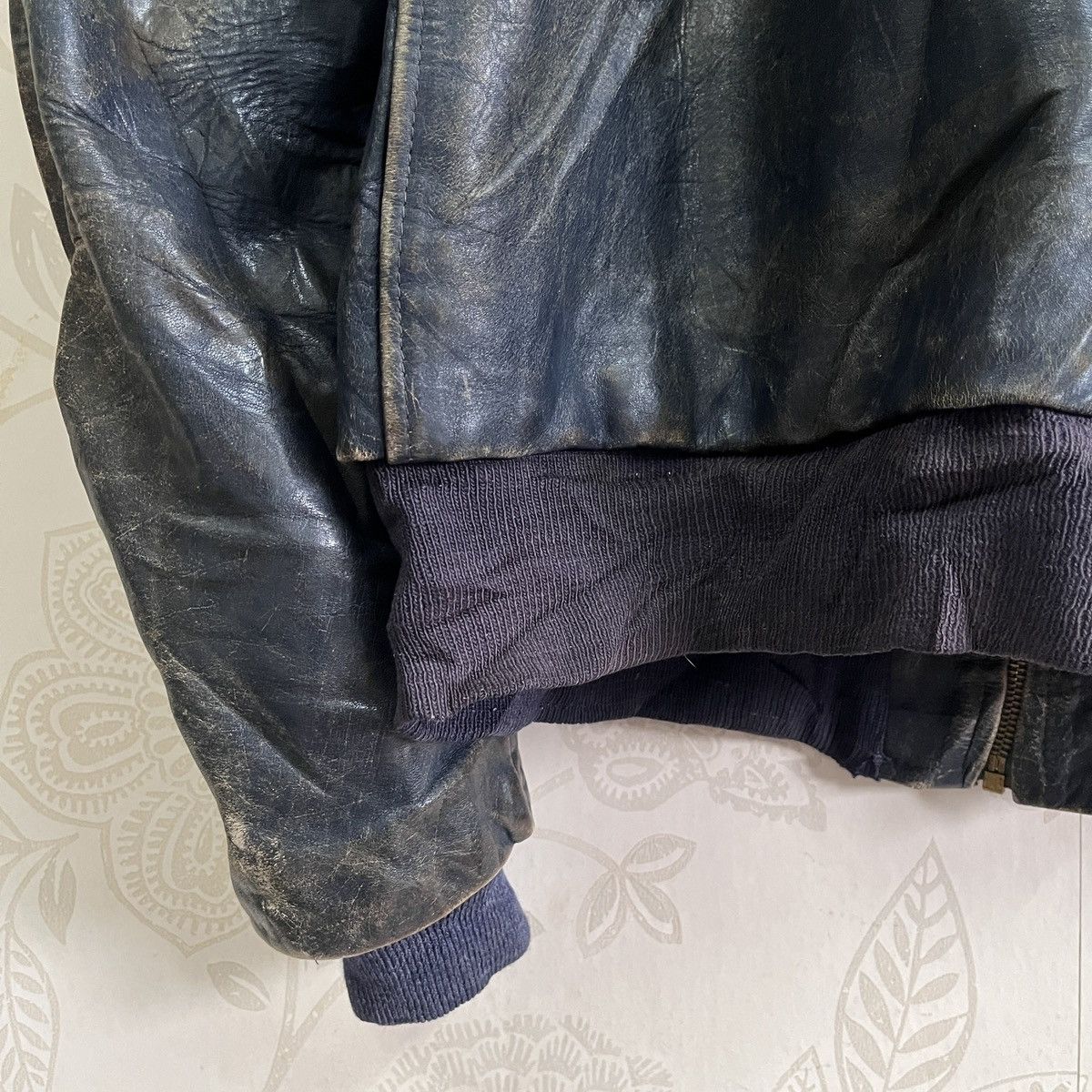Freewheelers × Genuine Leather × Vintage Pilot 1950s Horsehide Vintage Blue Jacket Freewheelers Size US L / EU 52-54 / 3 - 21 Thumbnail