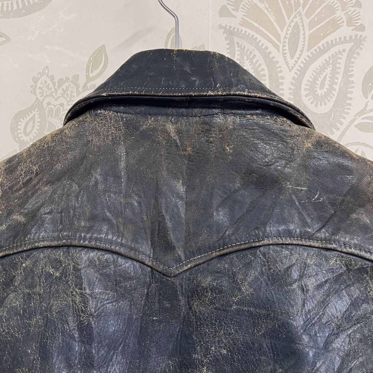 Freewheelers × Genuine Leather × Vintage Pilot 1950s Horsehide Vintage Blue Jacket Freewheelers Size US L / EU 52-54 / 3 - 24 Thumbnail