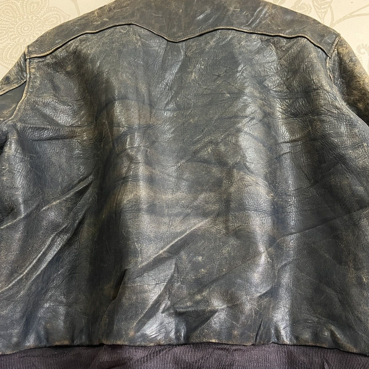 Freewheelers × Genuine Leather × Vintage Pilot 1950s Horsehide Vintage Blue Jacket Freewheelers Size US L / EU 52-54 / 3 - 19 Thumbnail