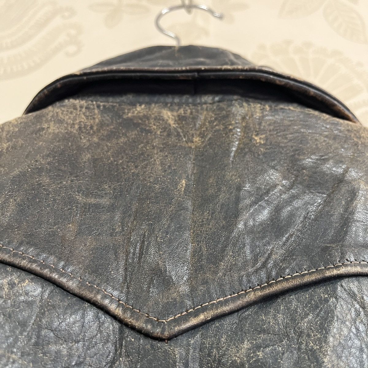 Freewheelers × Genuine Leather × Vintage Biker 1930s Horsehide Vintage Blue Jacket Freewheelers Size US L / EU 52-54 / 3 - 18 Thumbnail