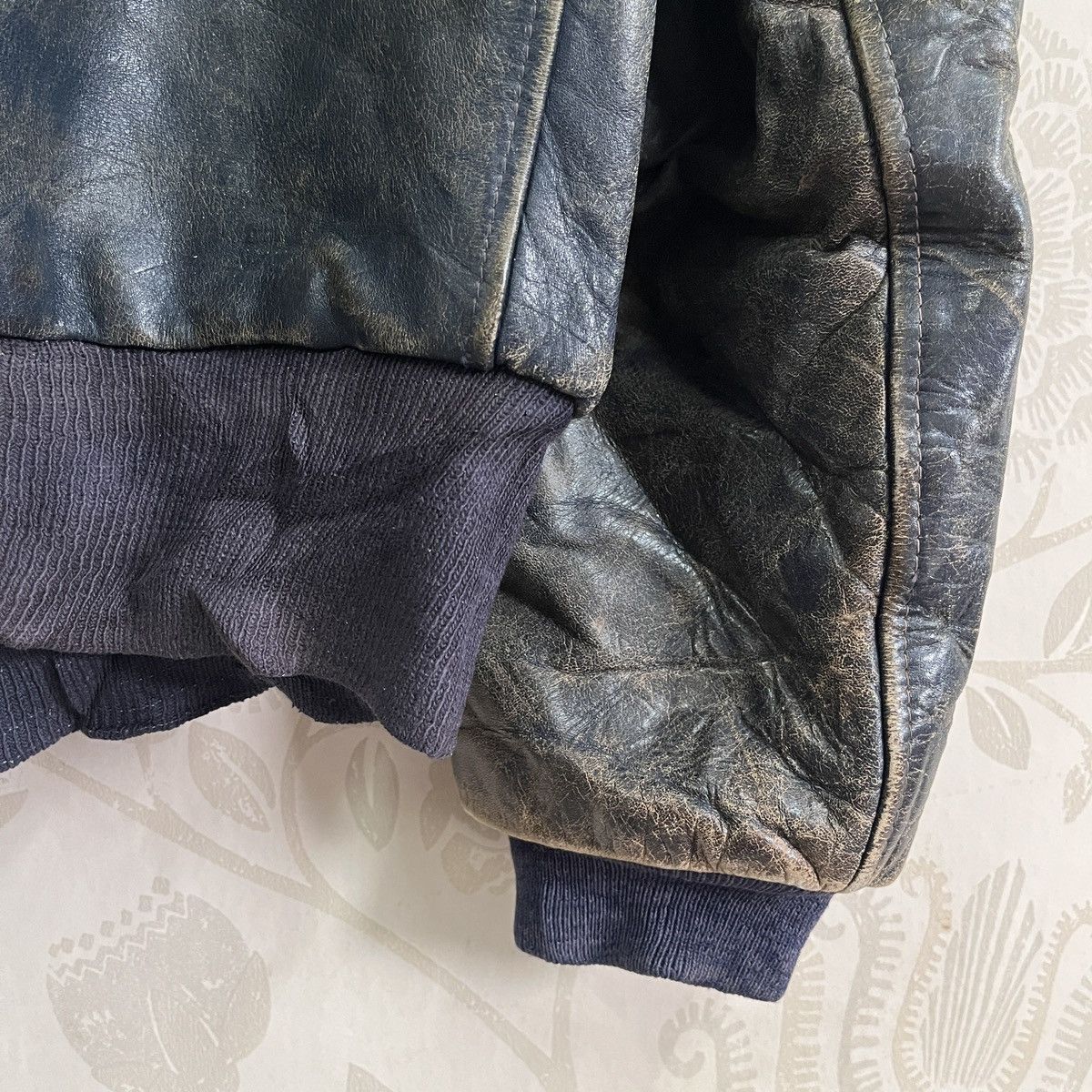 Freewheelers × Genuine Leather × Vintage Pilot 1950s Horsehide Vintage Blue Jacket Freewheelers Size US L / EU 52-54 / 3 - 22 Thumbnail