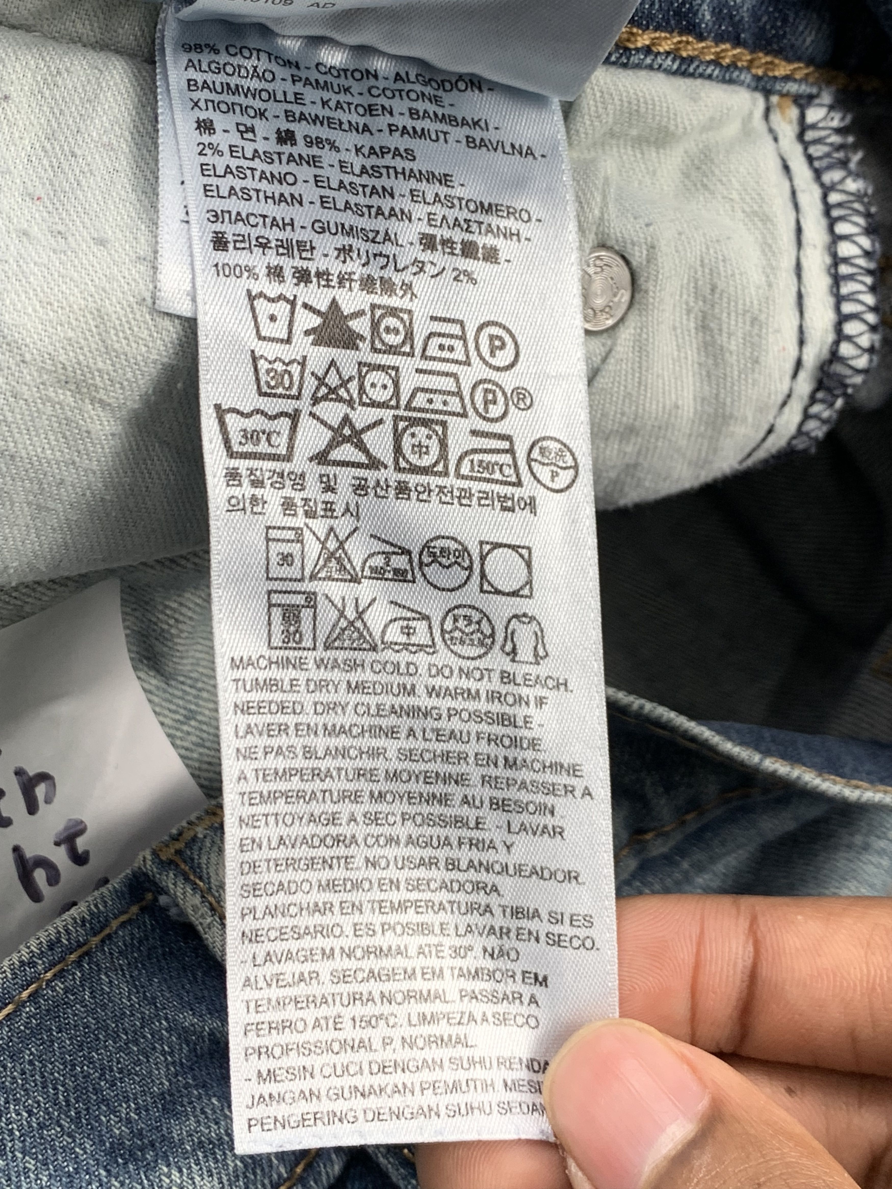 Levi's Vintage Levis 559 Faded Blue Jeans DP2191 Size US 33 - 19 Thumbnail