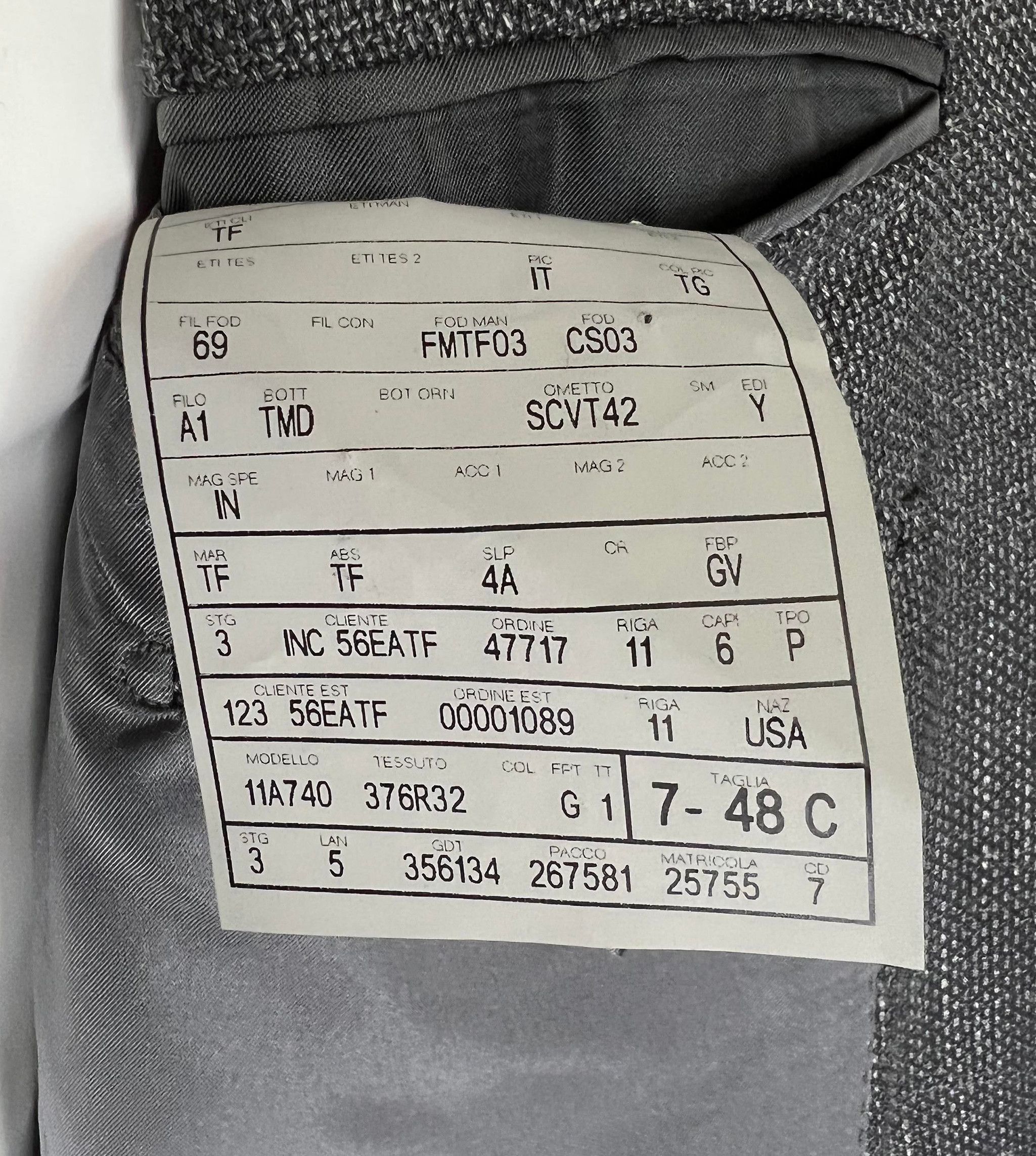 Tom Ford Tom Ford - Wool/Silk/Linen Blend Sport Jacket, EU 48C Size 48R - 8 Thumbnail