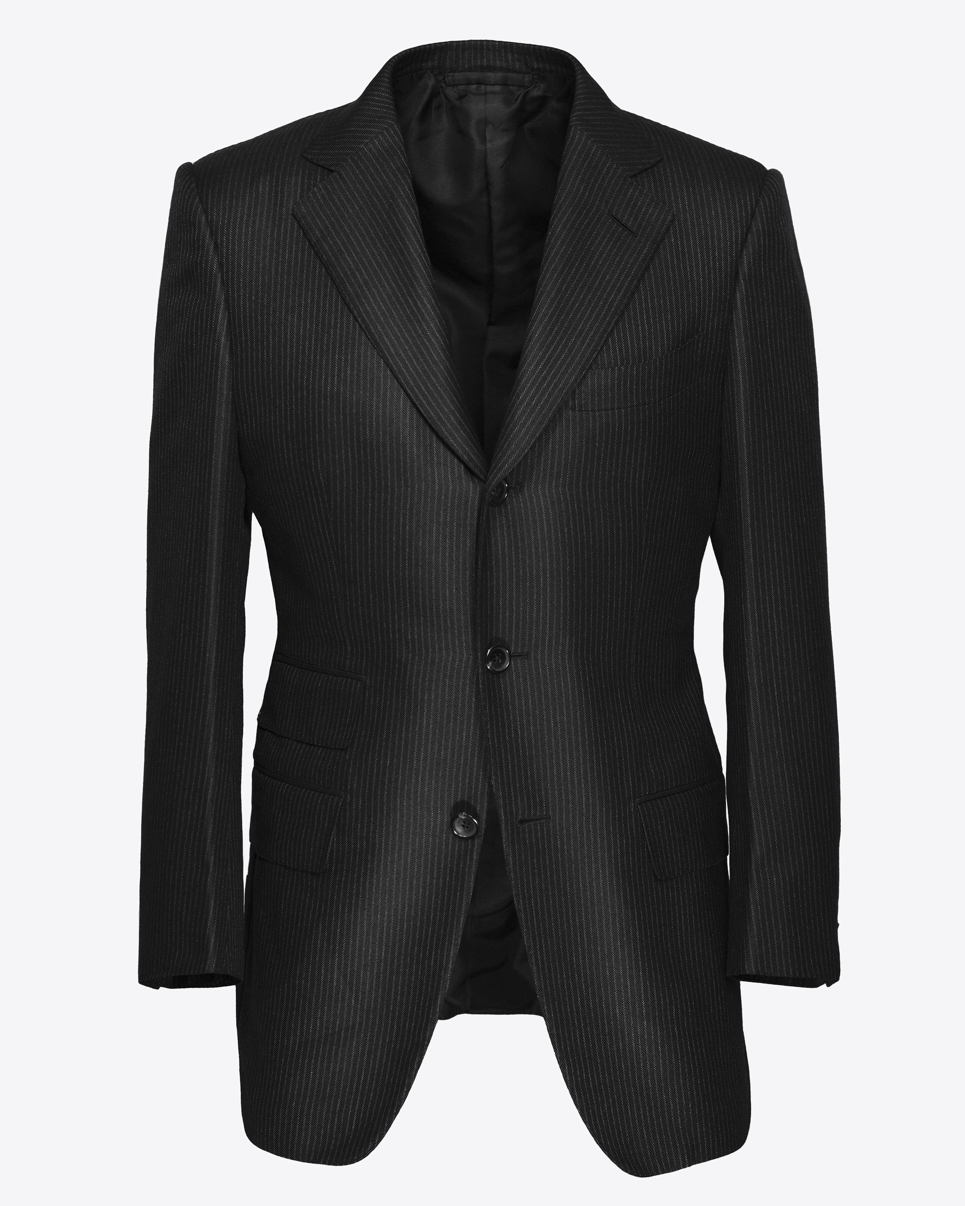 Tom Ford - Silk/Wool Blend Pinstripe Blazer, EU 46R