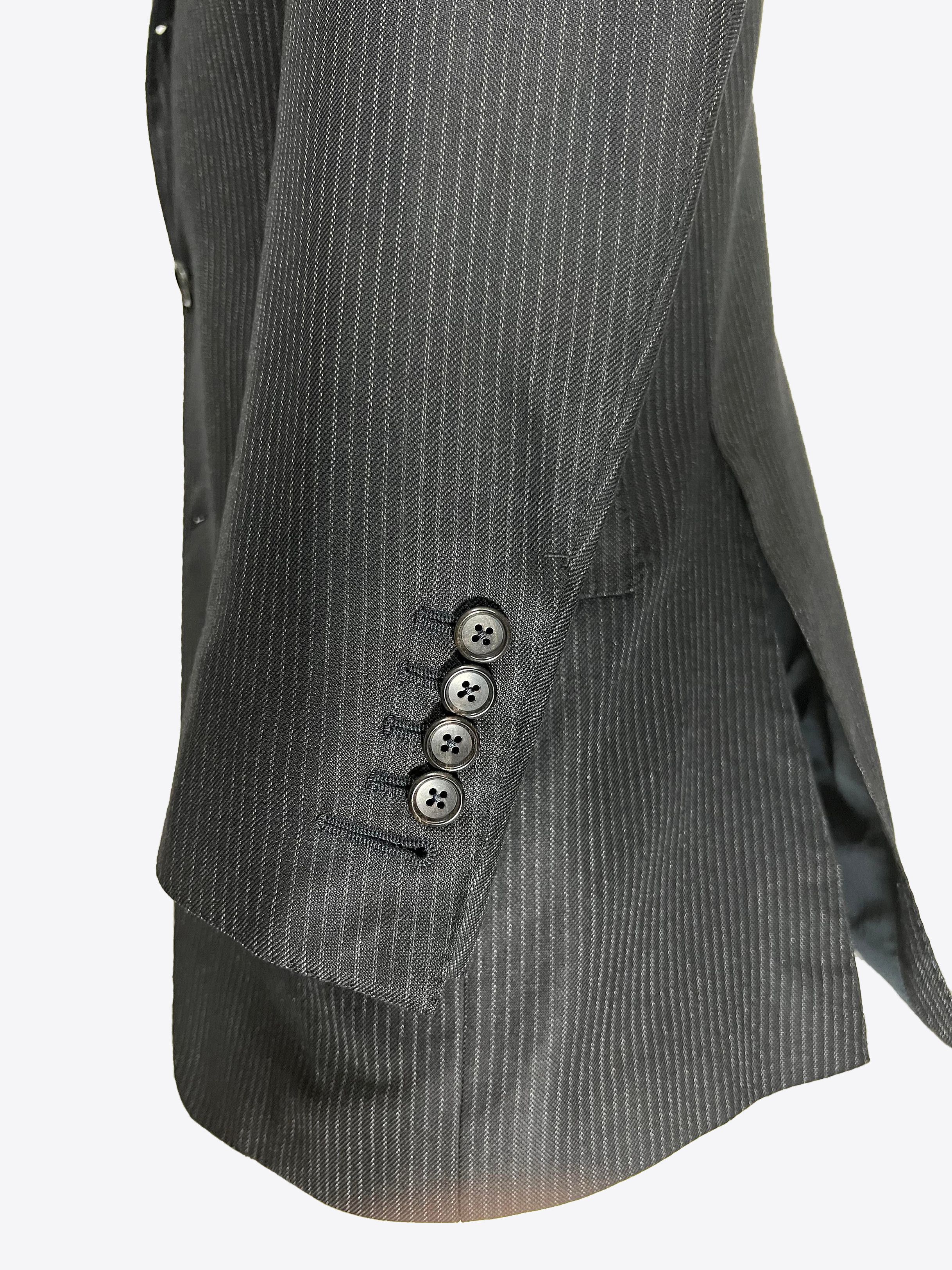 Tom Ford - Silk/Wool Blend Pinstripe Blazer, EU 46R