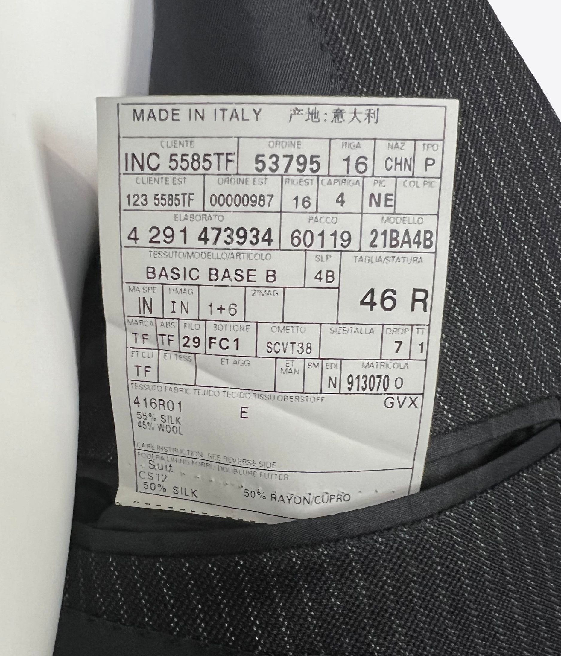 Tom Ford - Silk/Wool Blend Pinstripe Blazer, EU 46R