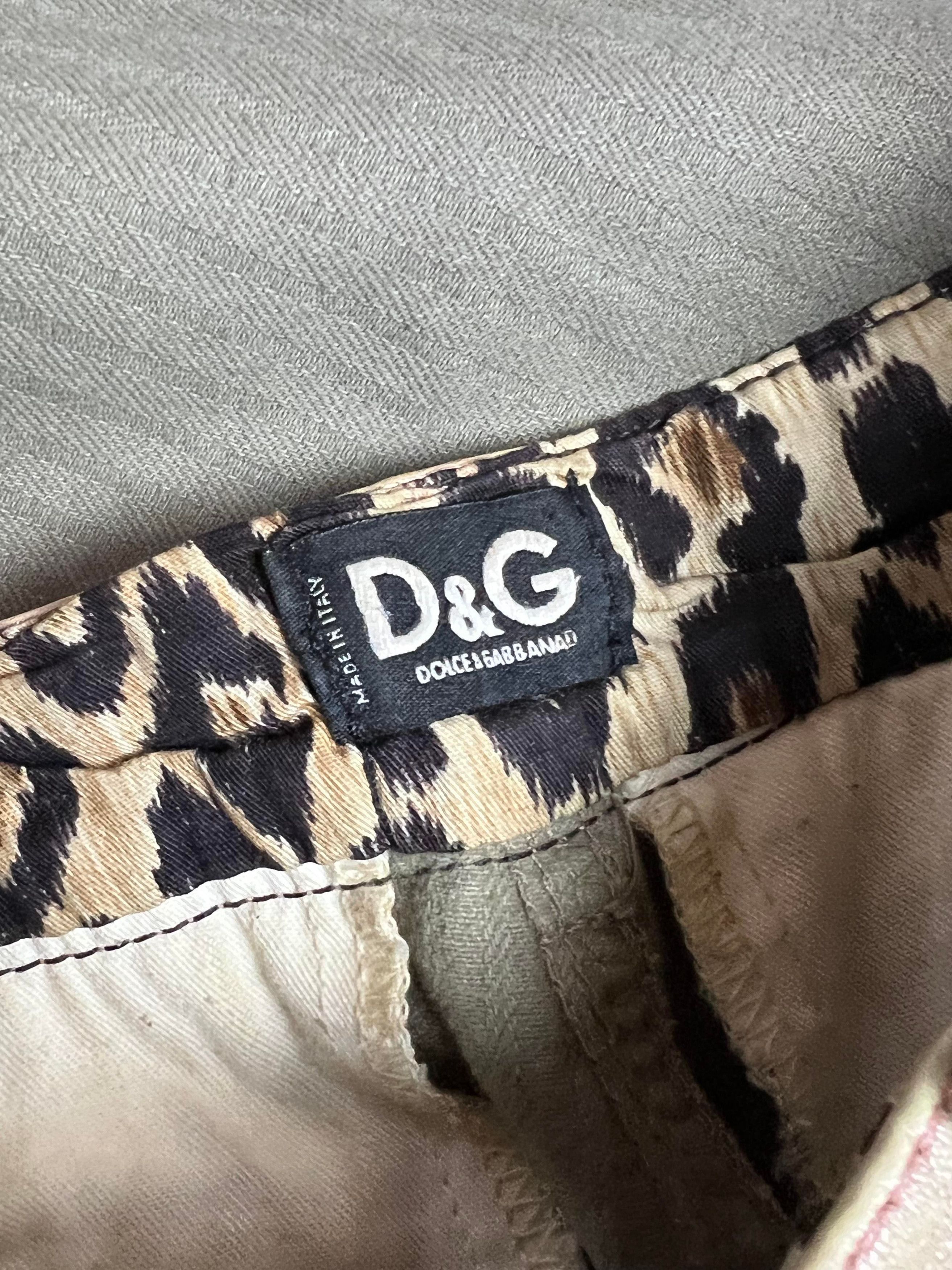 Dolce & Gabbana Dolce & Gabbana 2000's Studded Cargo Pants with Patches Size 29" - 7 Thumbnail
