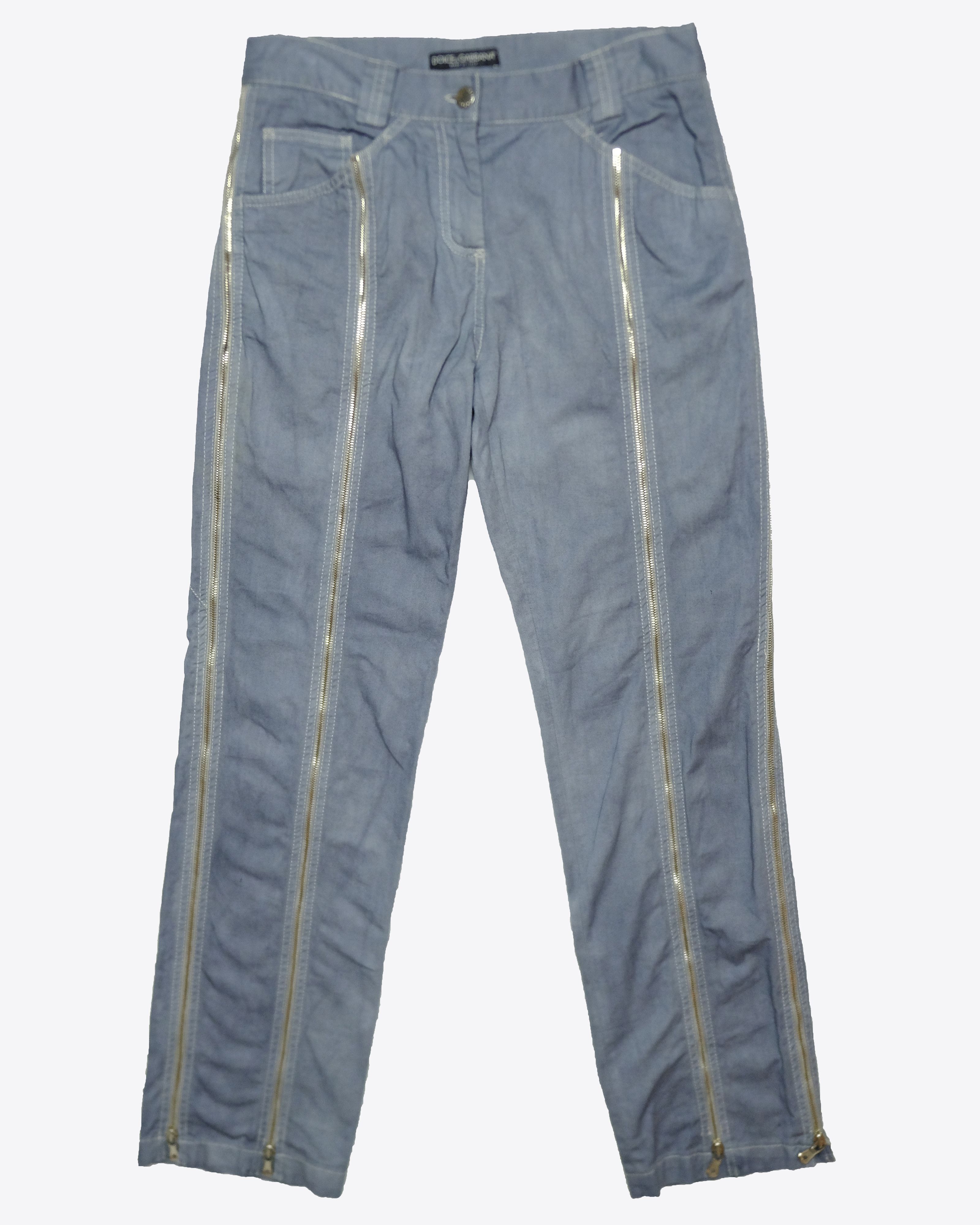 Dolce & Gabbana Dolce & Gabbana - SS03 Runway Zipper Pants, EU 44 Size 30" / US 8 / IT 44 - 4 Thumbnail
