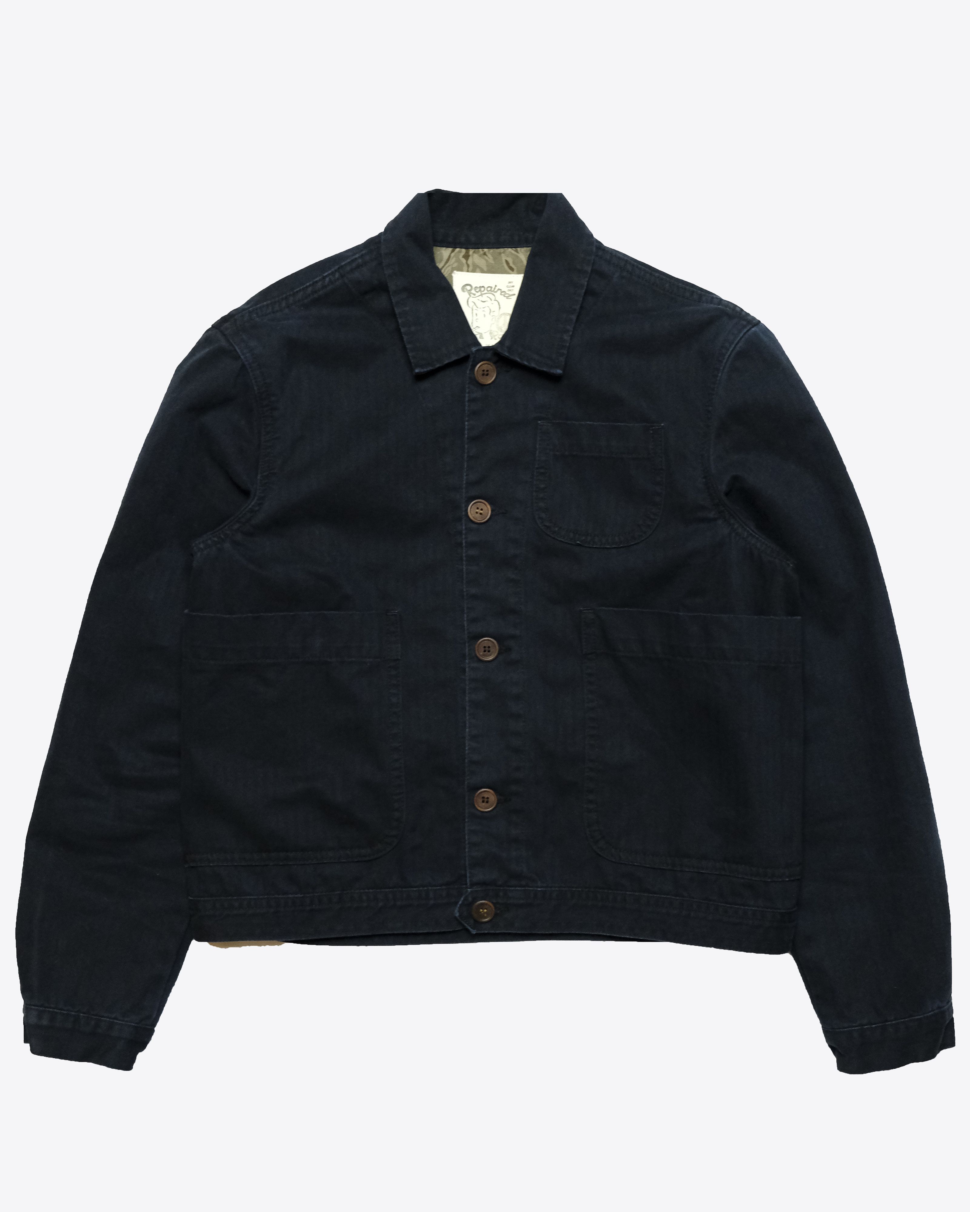 Vintage Repaired Rags - Peace Flyer Navy Work Jacket #24/50, Size S Size US S / EU 44-46 / 1 - 1 Thumbnail