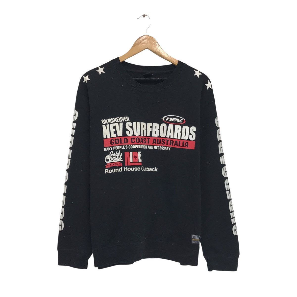 Vintage NEV Surf Style Surfboard Sweatshirt