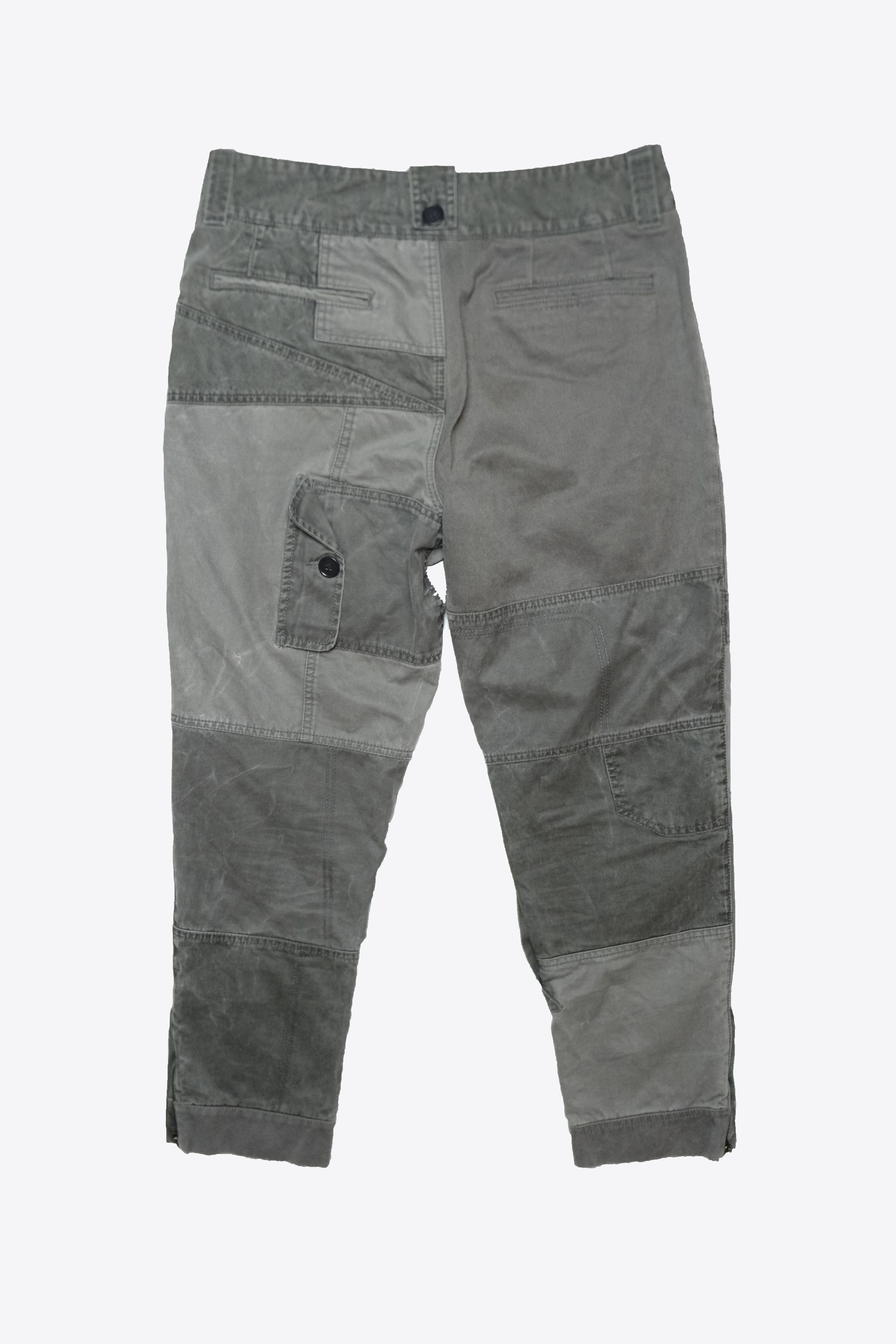Dolce & Gabbana Dolce & Gabbana AW11 Reconstructed Patchwork Zipper Cargos Size US 30 / EU 46 - 3 Thumbnail