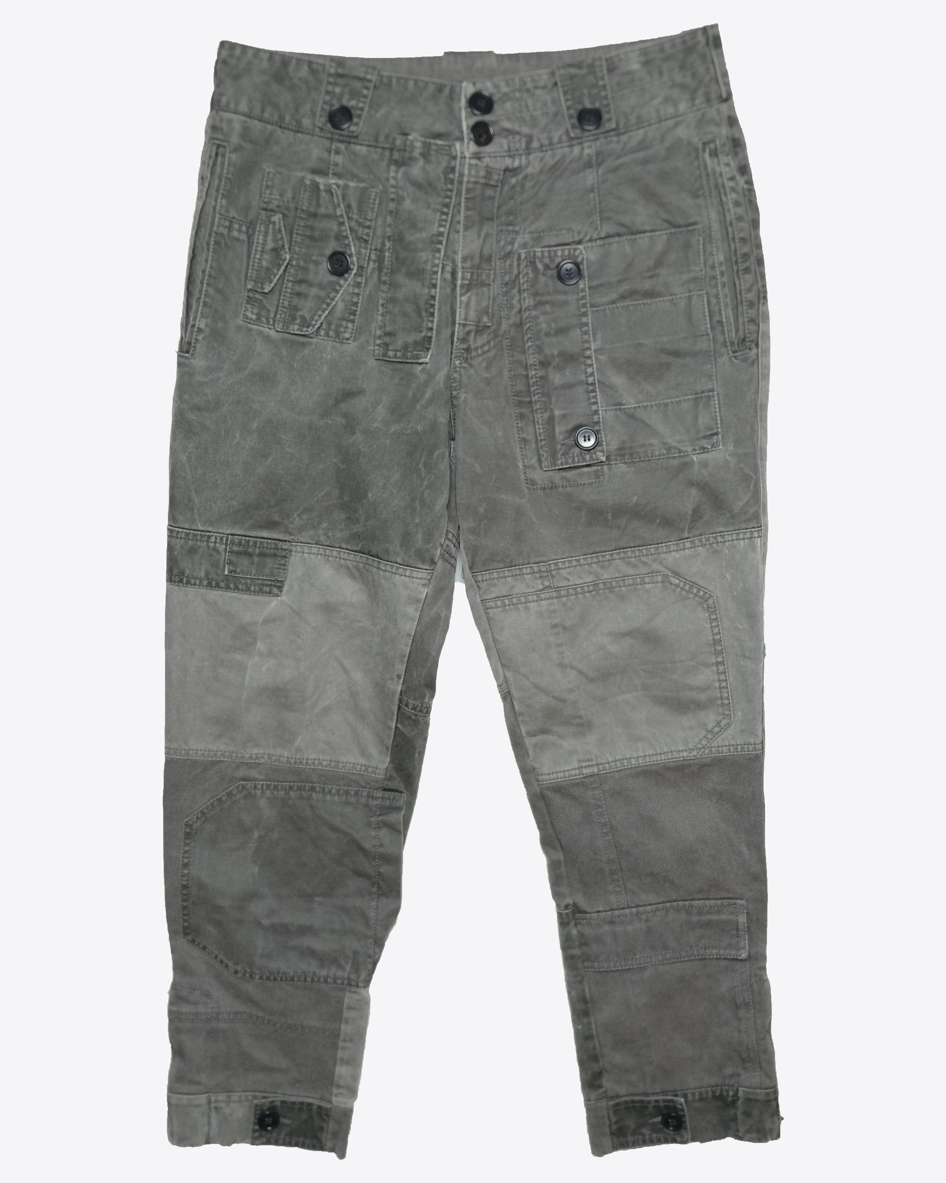 Dolce & Gabbana Dolce & Gabbana AW11 Reconstructed Patchwork Zipper Cargos Size US 30 / EU 46 - 1 Thumbnail