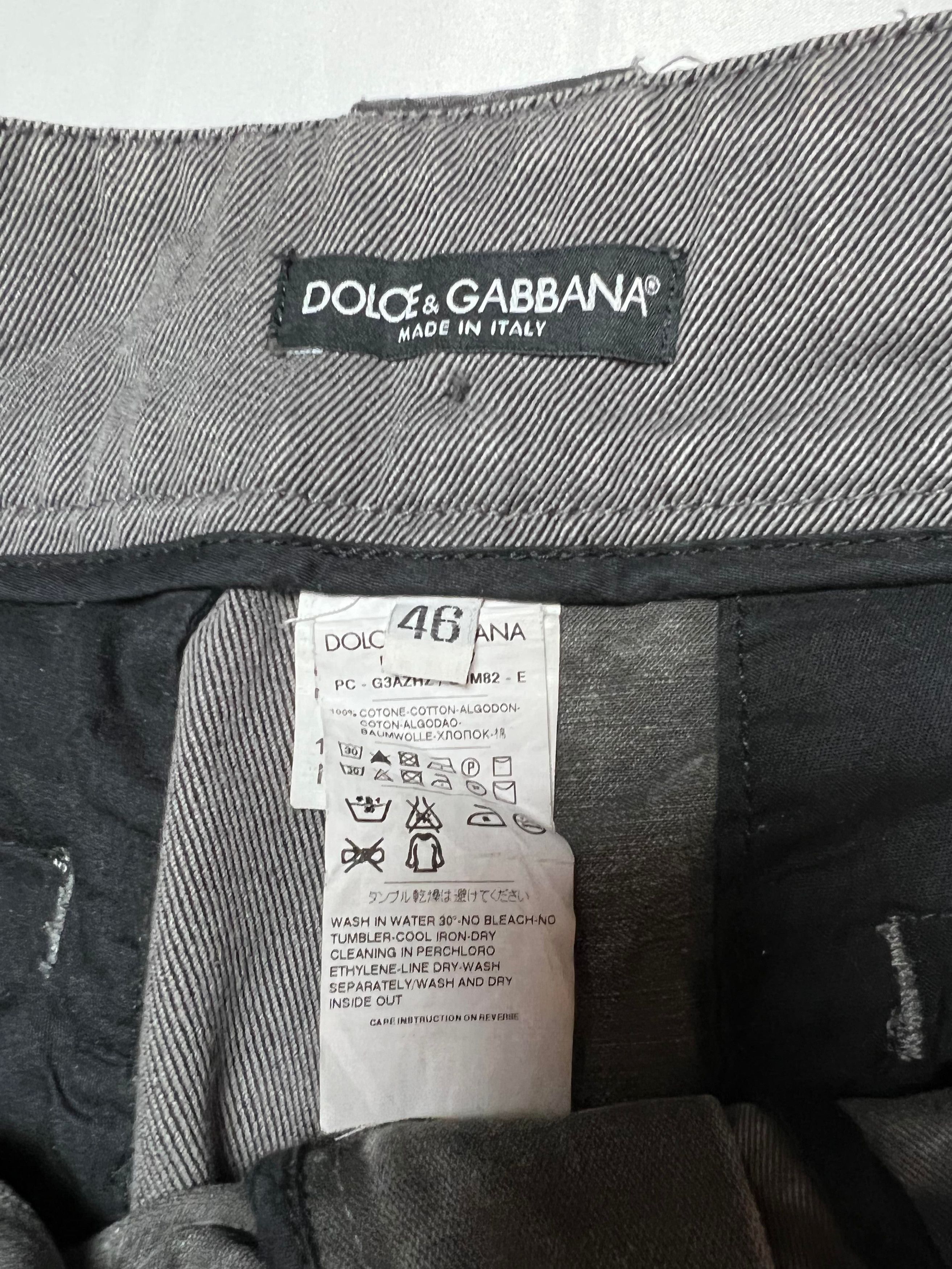 Dolce & Gabbana Dolce & Gabbana AW11 Reconstructed Patchwork Zipper Cargos Size US 30 / EU 46 - 4 Thumbnail