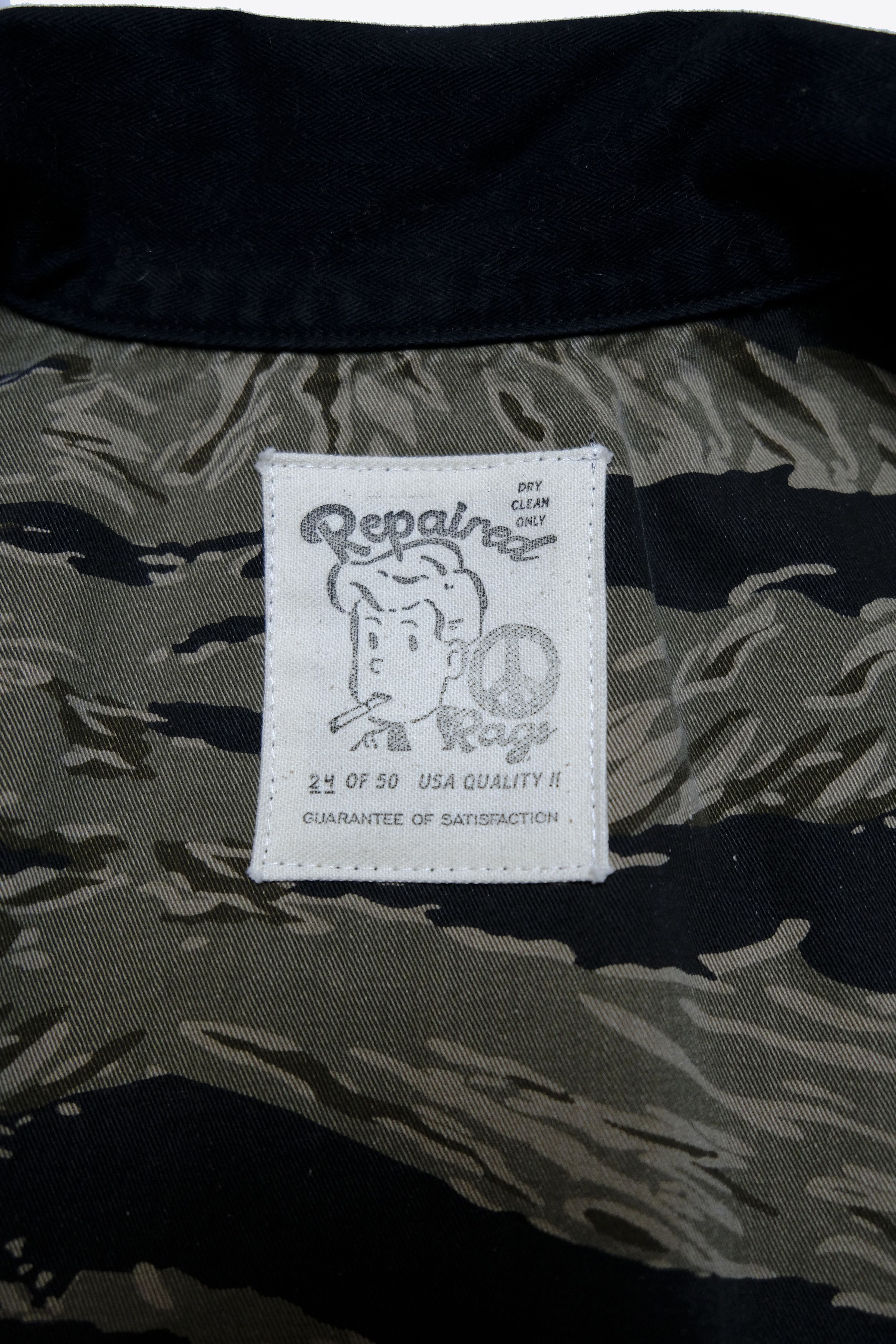 Vintage Repaired Rags - Peace Flyer Navy Work Jacket #24/50, Size S Size US S / EU 44-46 / 1 - 7 Thumbnail