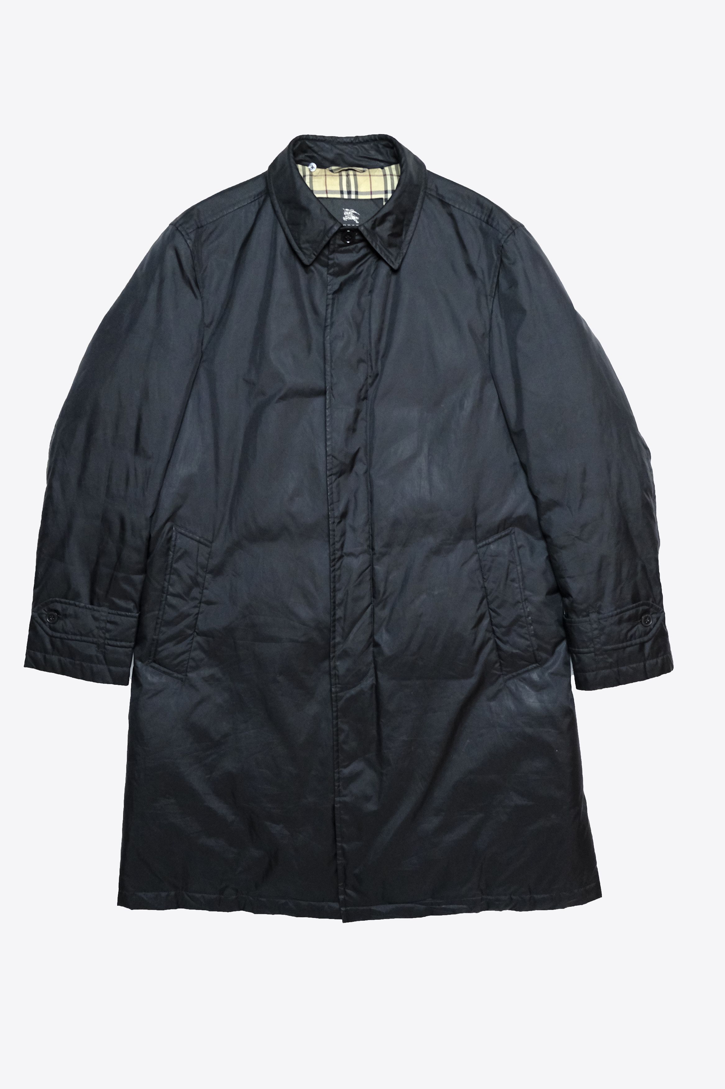 Burberry Burberry Black Label Nova Check Long Coat, Size L Size US L / EU 52-54 / 3 - 3 Thumbnail