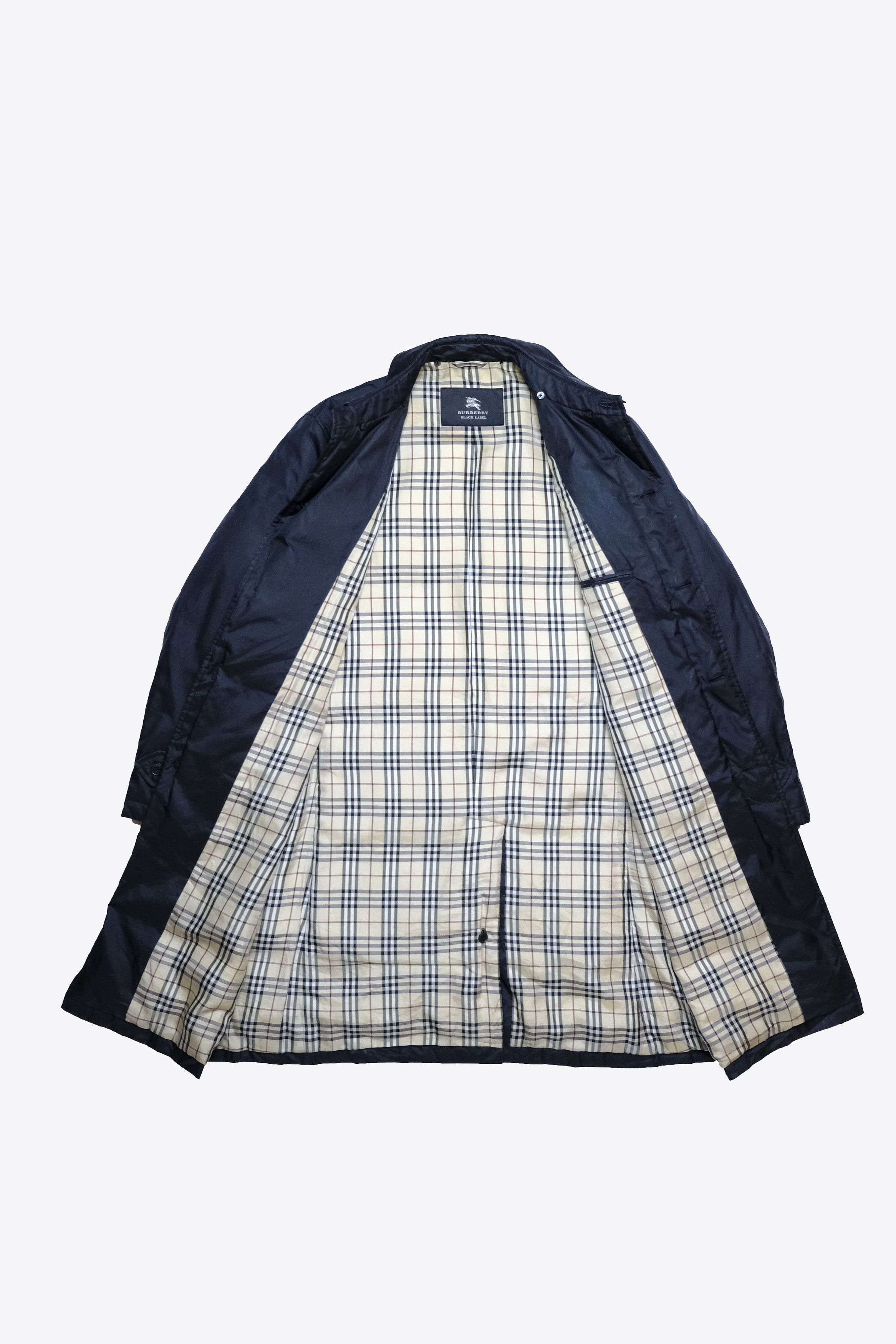 Burberry Burberry Black Label Nova Check Long Coat, Size L Size US L / EU 52-54 / 3 - 4 Thumbnail