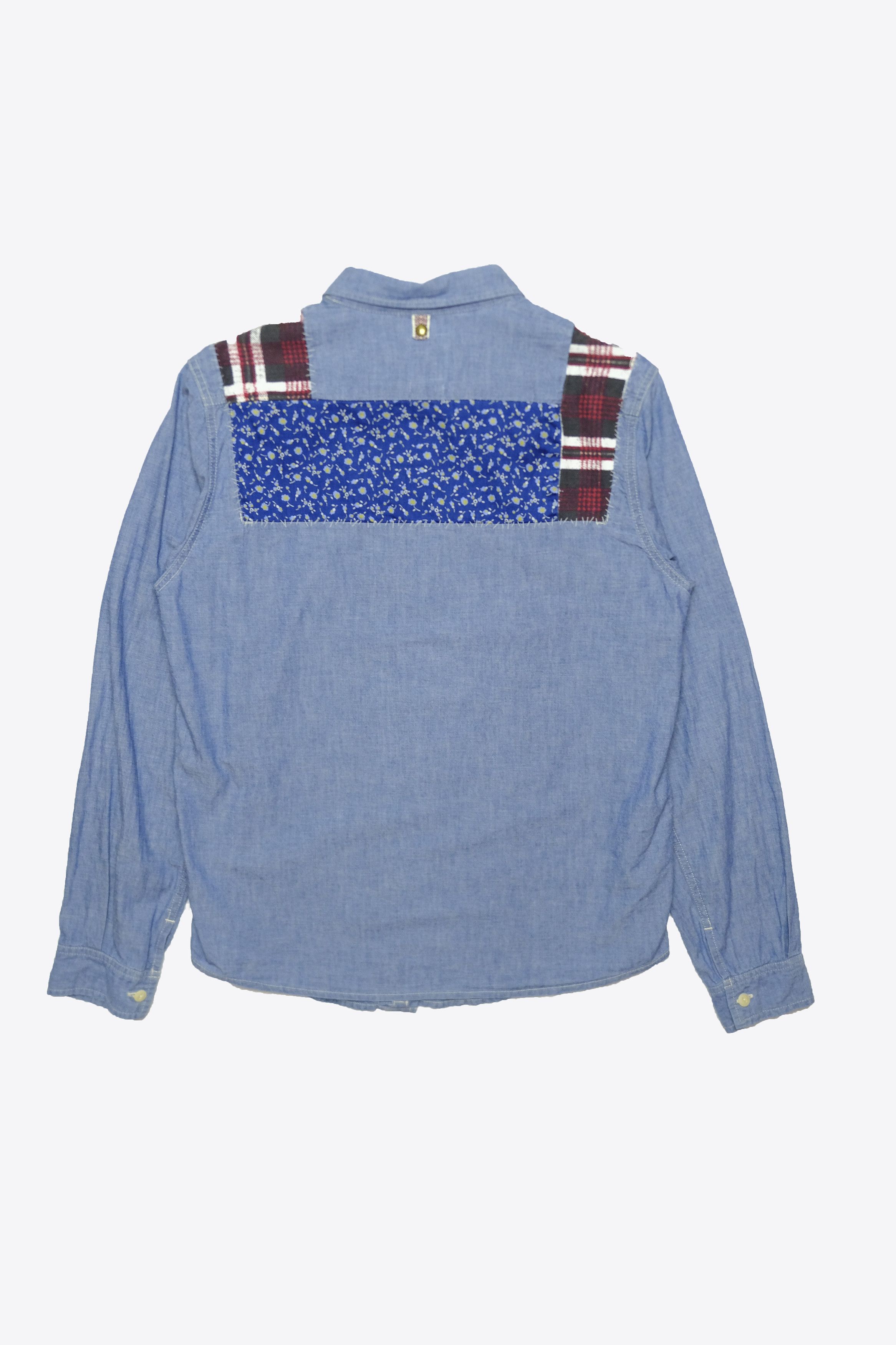 Visvim Visvim SS16 Granger Shirt Chambray Boro Patchwork Shirt Size US L / EU 52-54 / 3 - 3 Thumbnail