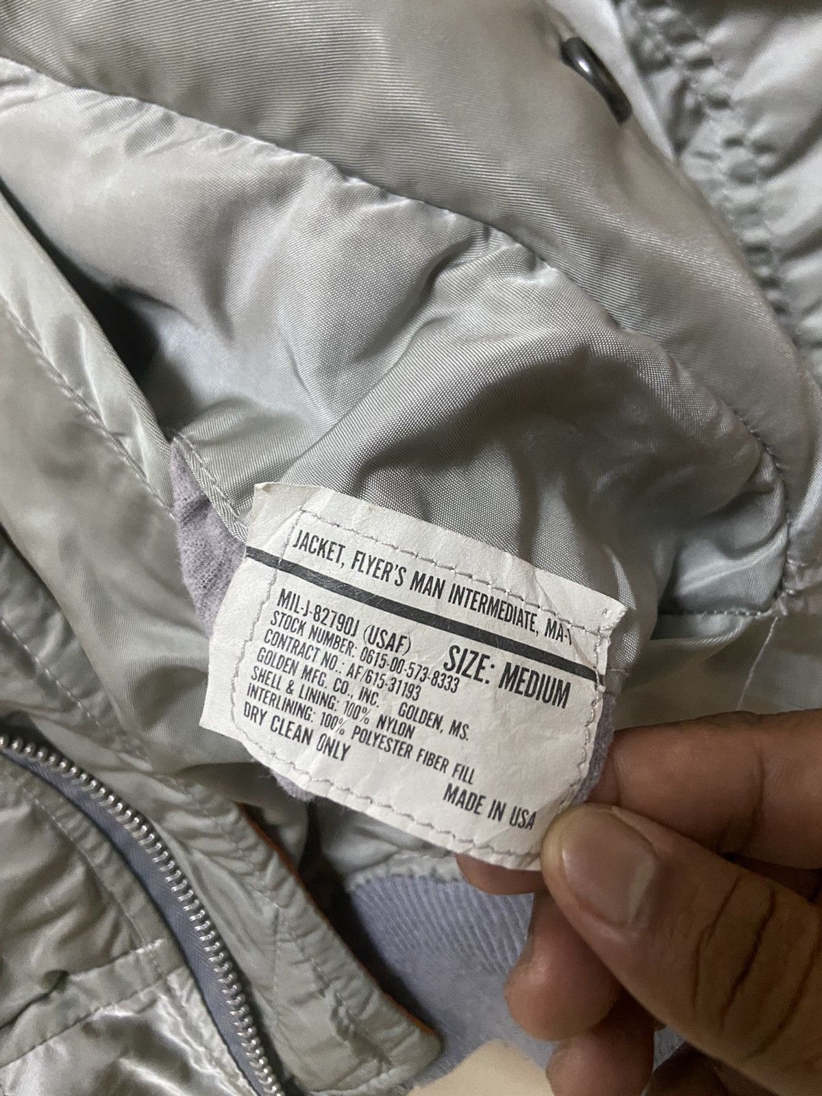 Other VINTAGE (USAF)MA-1 FLYER’S MAN BOMBER JACKET Size US M / EU 48-50 / 2 - 16 Thumbnail