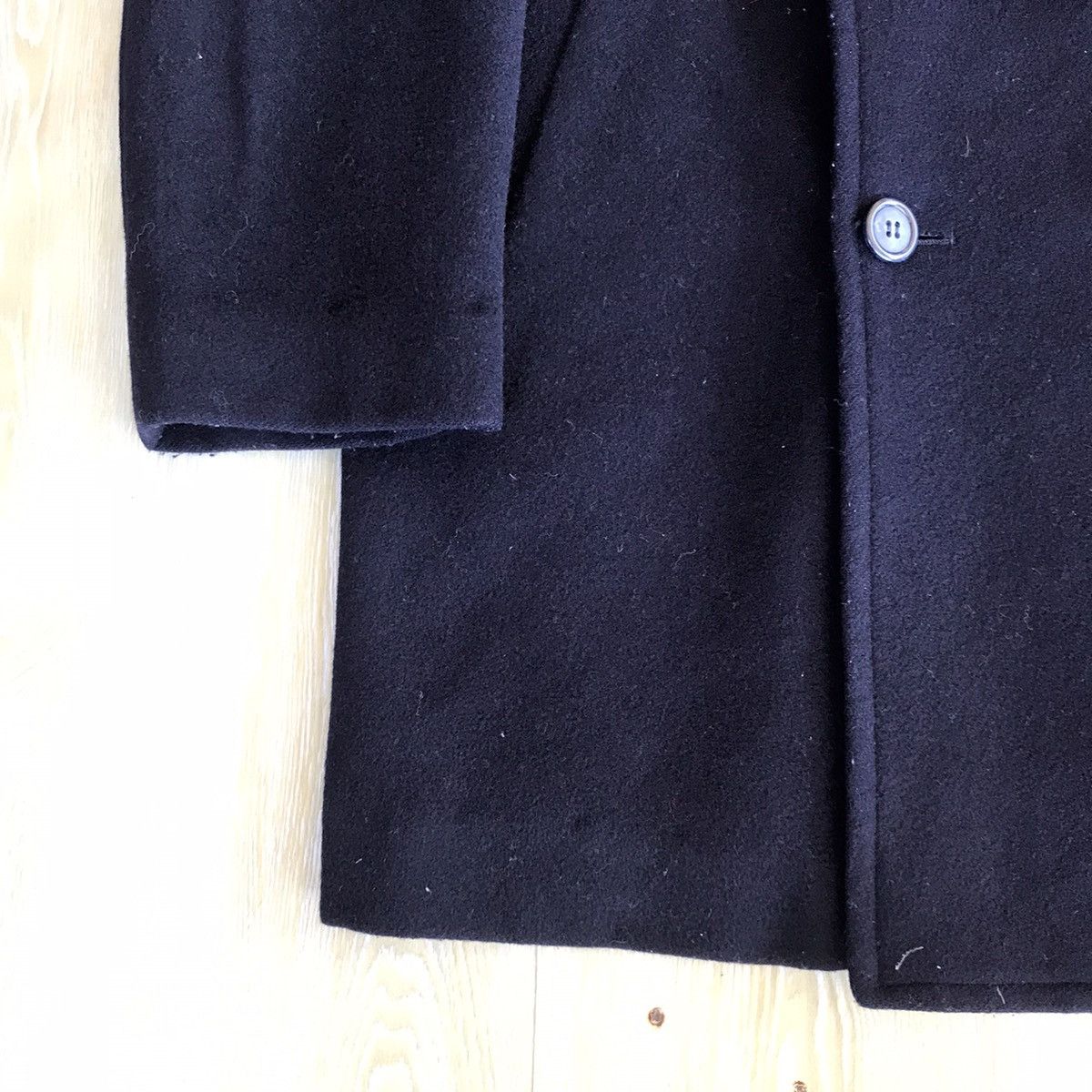 Japanese Brand Japanese D Homme A Homme Wool Peacoat Jacket Size US S / EU 44-46 / 1 - 4 Thumbnail