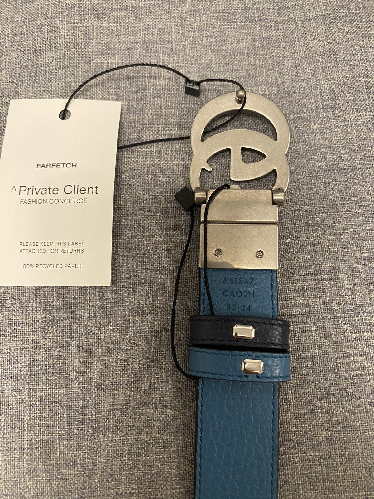 Gucci Gucci 30mm GG buckle reversible belt 85 Size 32 - 3 Thumbnail