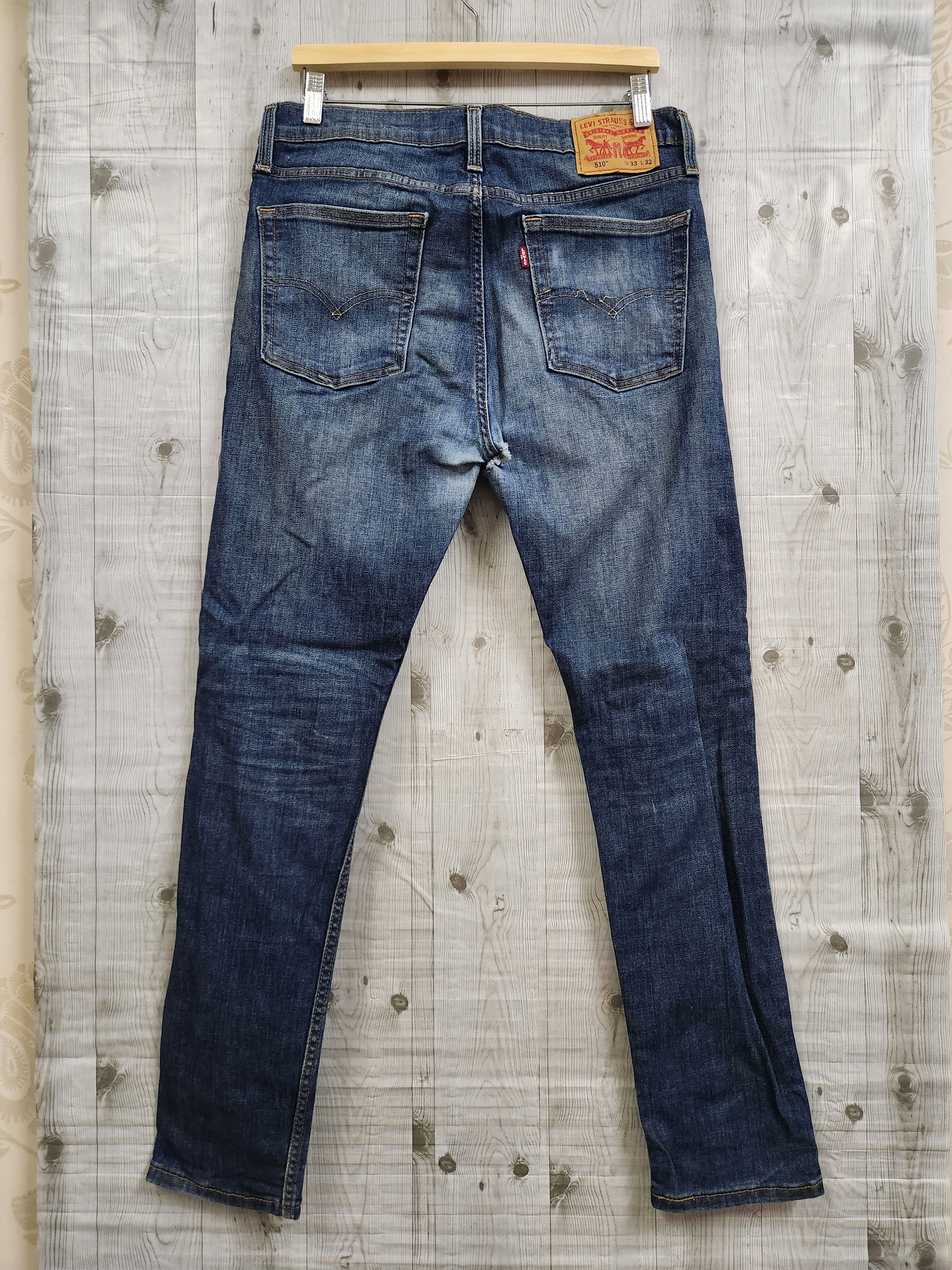 Levi's Levi's 510 Blue Denim Jeans Size US 33 - 8 Thumbnail