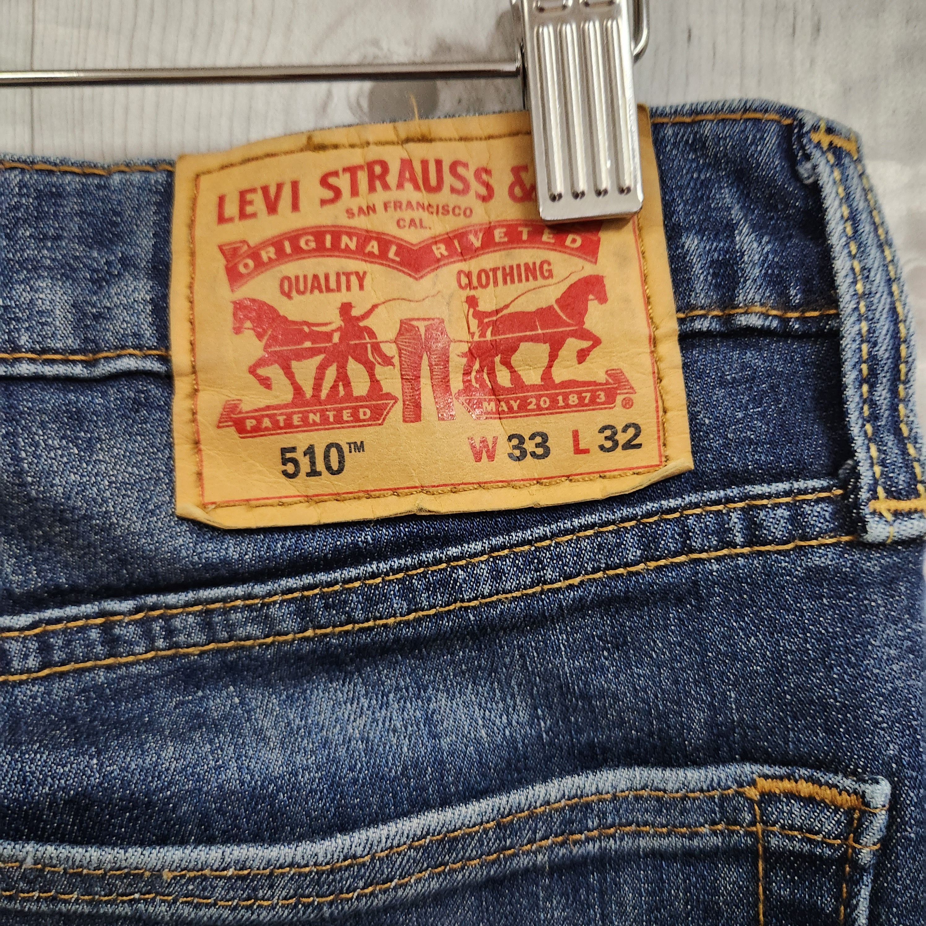 Levi's Levi's 510 Blue Denim Jeans Size US 33 - 11 Thumbnail