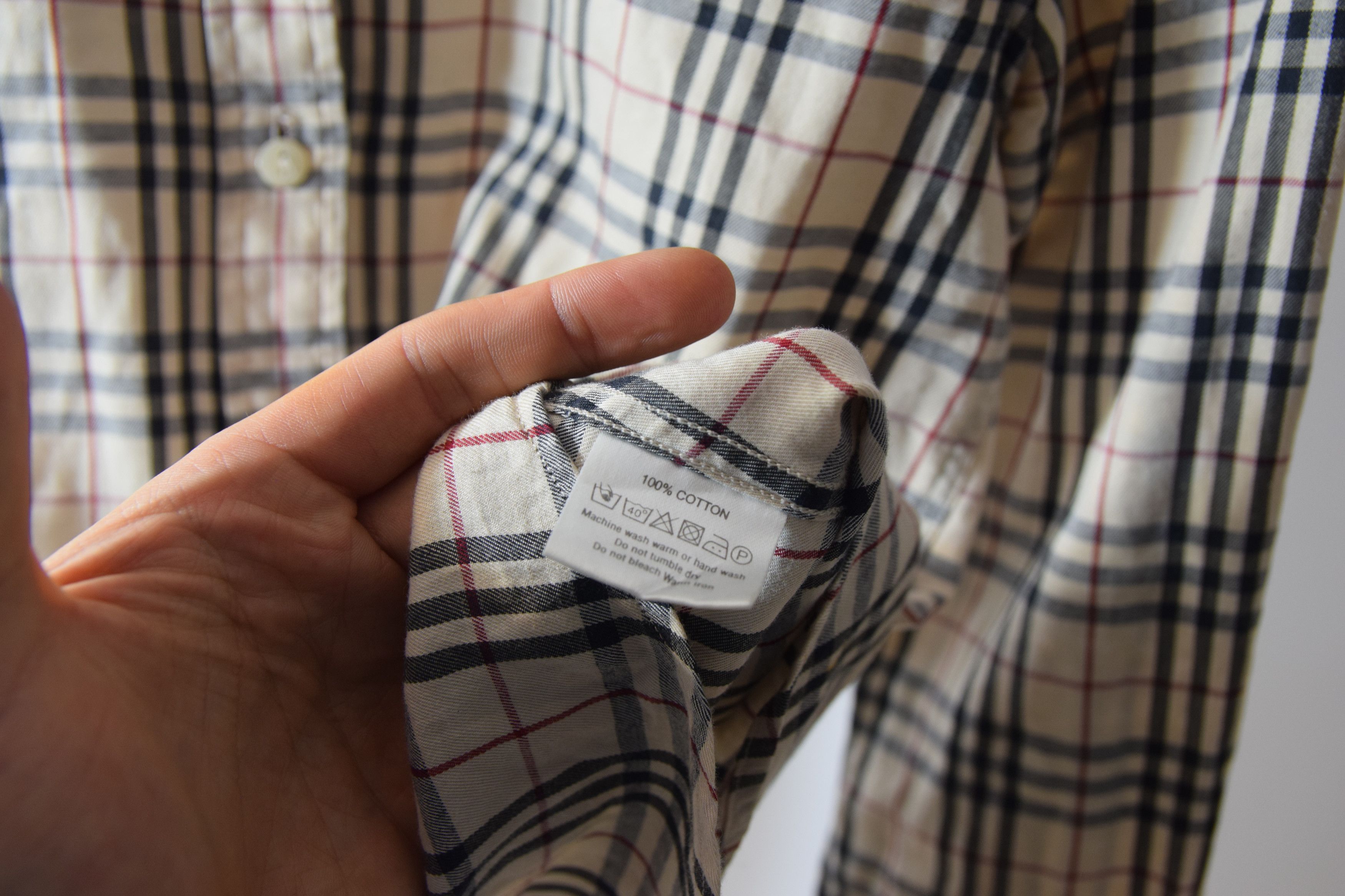 Burberry × Vintage BUTTON UPS SHIRT UK Burberry nova check fullprint y2k top Size M / US 6-8 / IT 42-44 - 6 Thumbnail