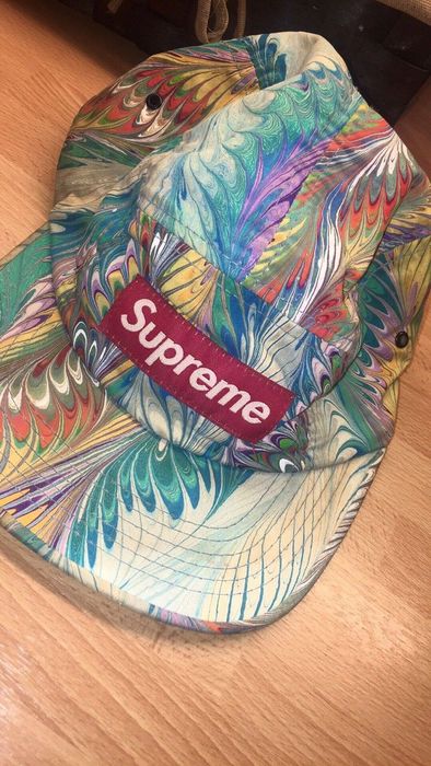 Supreme Marble camp cap (2007) | Grailed