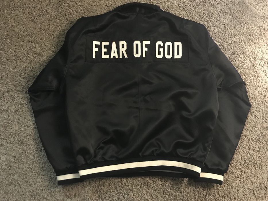 Fear of God Fifth Collection Half Zip Satin Coaches Jacket | Grailed