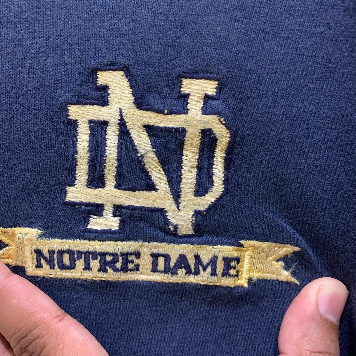 Champion × Japanese Brand × Vintage CHAMPION NOTRE DAME Tee Size L Fits M Size US M / EU 48-50 / 2 - 4 Thumbnail