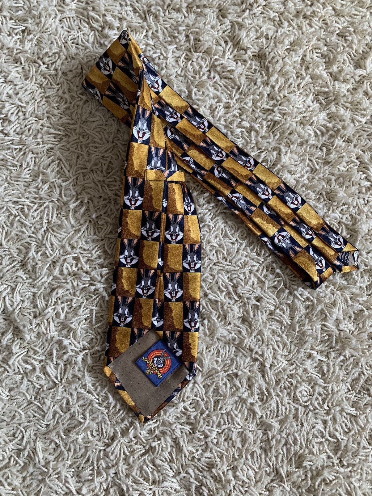 Vintage Looney Tunes Vintage Bugs Bunny Tie 1997 Size ONE SIZE - 2 Thumbnail