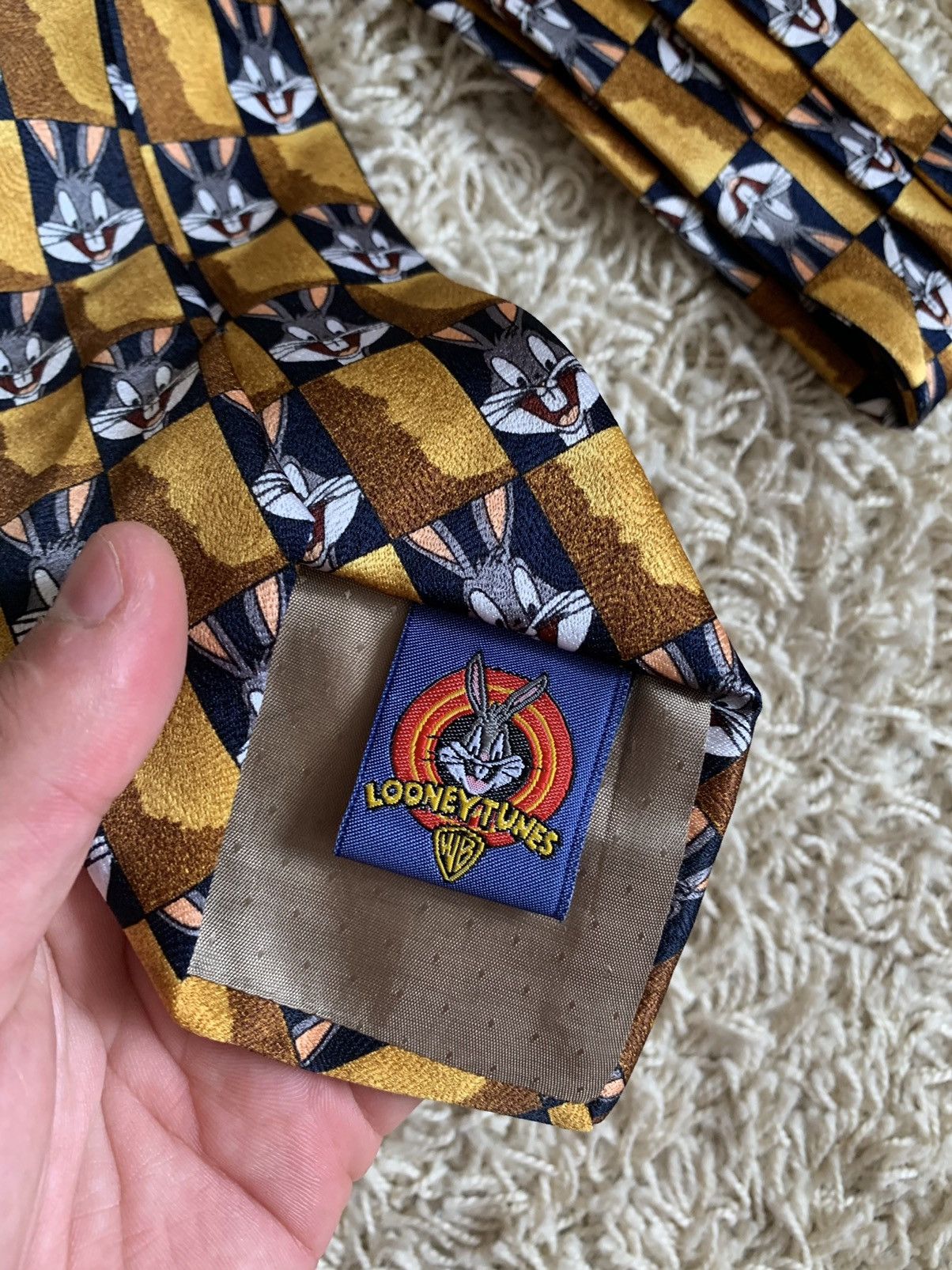 Vintage Looney Tunes Vintage Bugs Bunny Tie 1997 Size ONE SIZE - 3 Thumbnail