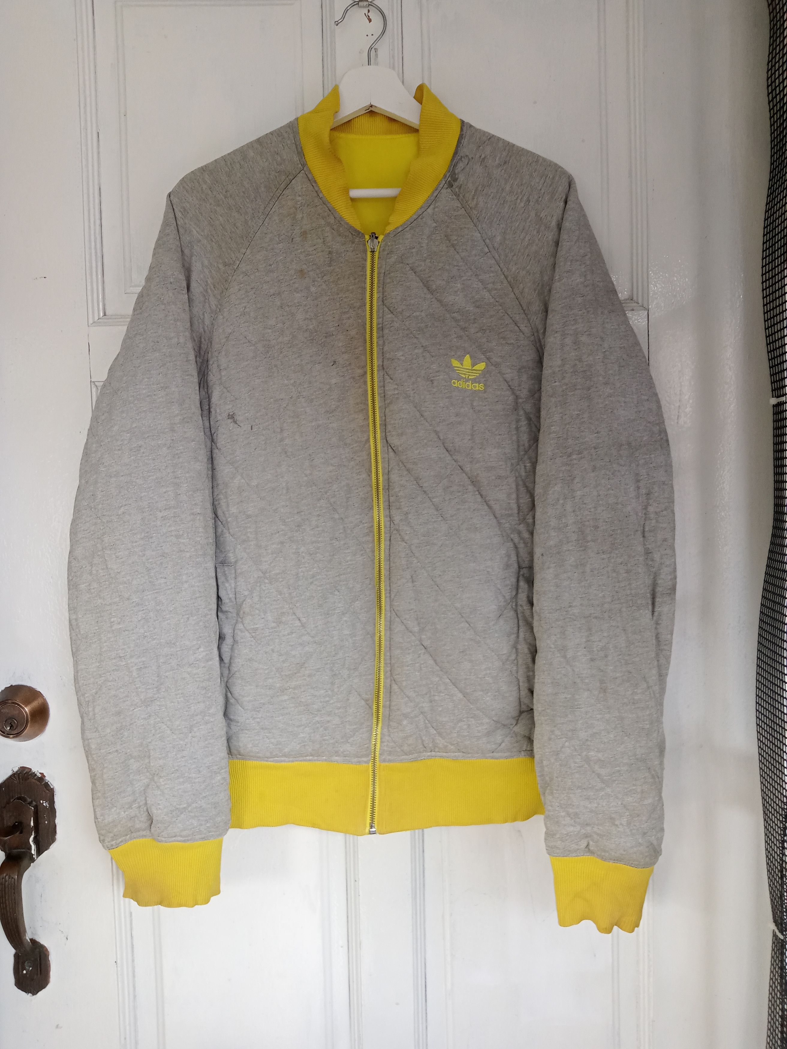 Reversible Adidas Trefoil Quilted Lined Jacket