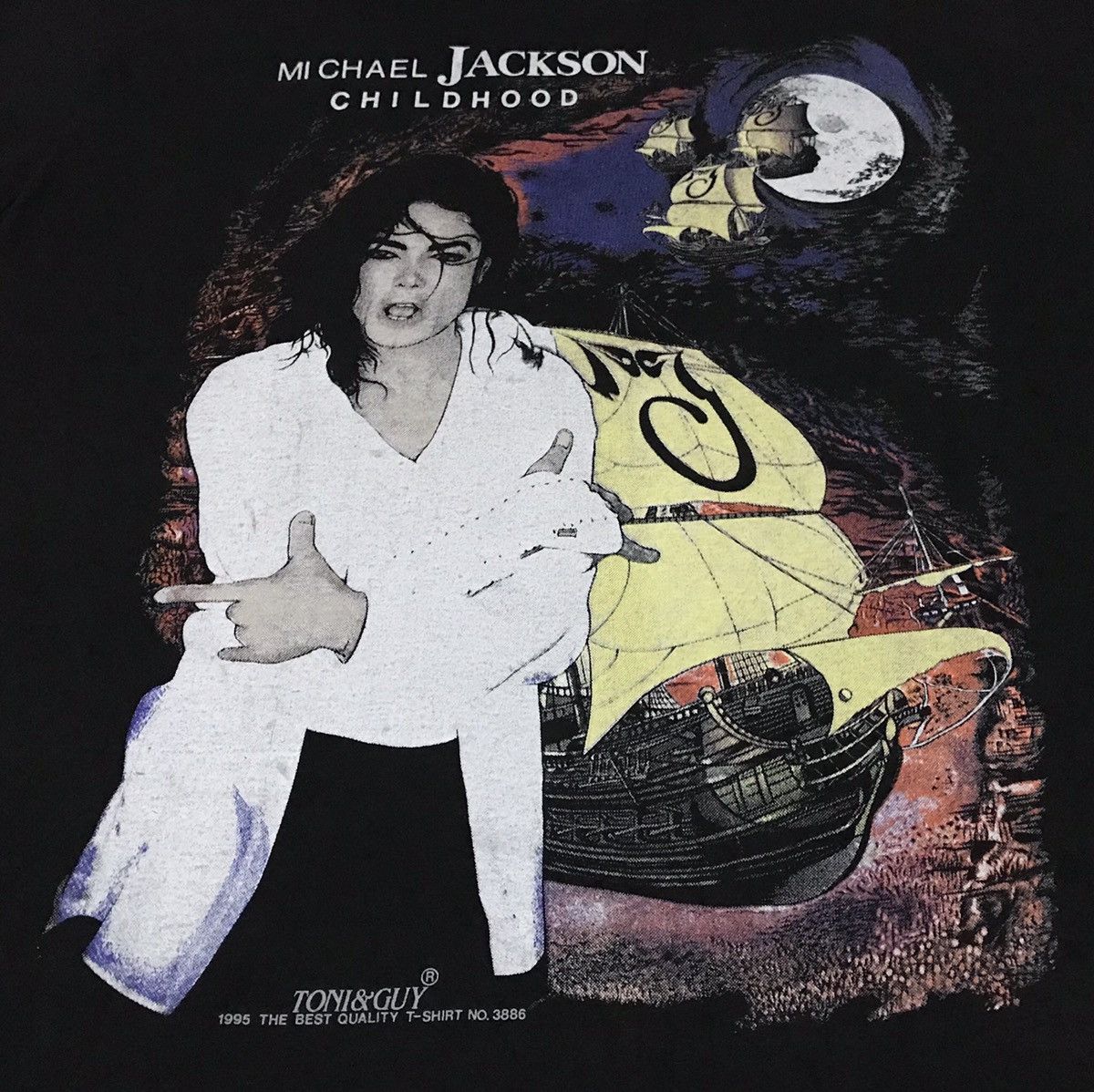 Band Tees × Michael Jackson × Vintage Vintage 1995 Michael Jackson “Childhood” Tshirt Size US L / EU 52-54 / 3 - 2 Thumbnail